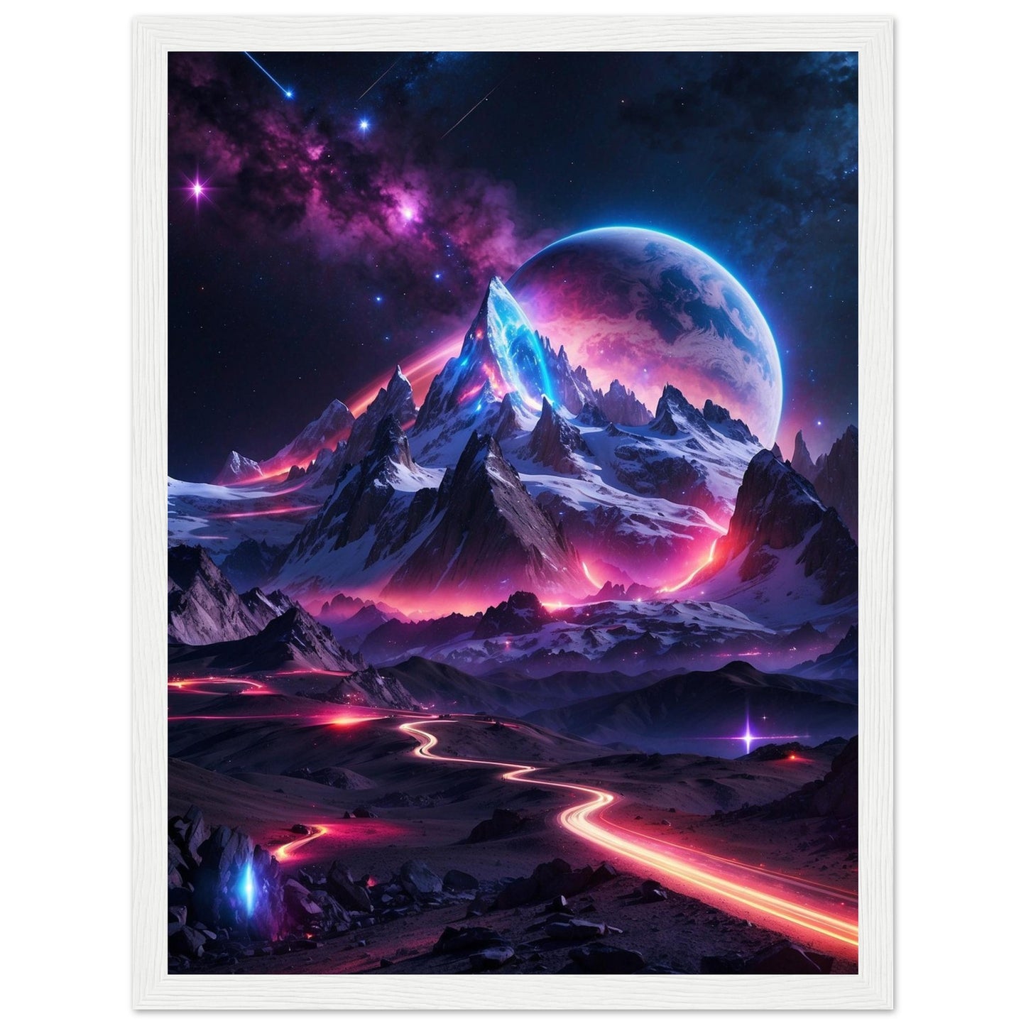 Premium Matte Paper Wooden Framed Poster