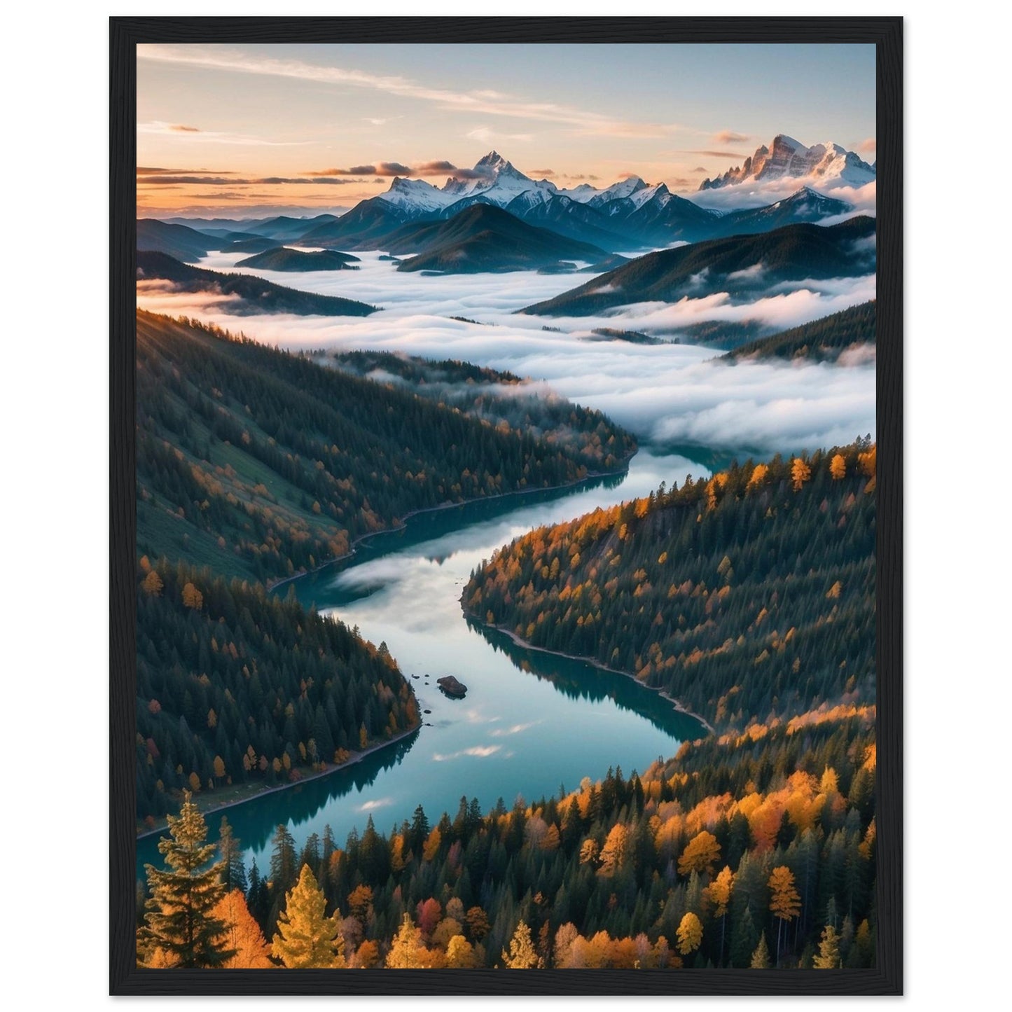 Premium Matte Paper Wooden Framed Poster