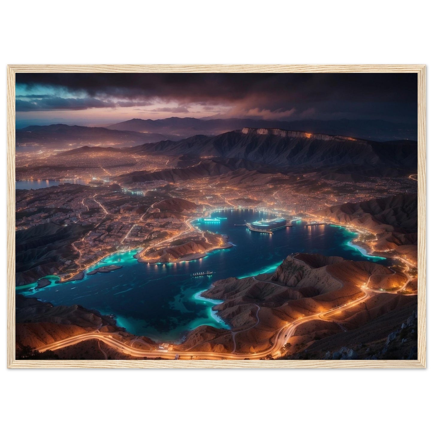Premium Matte Paper Wooden Framed Poster