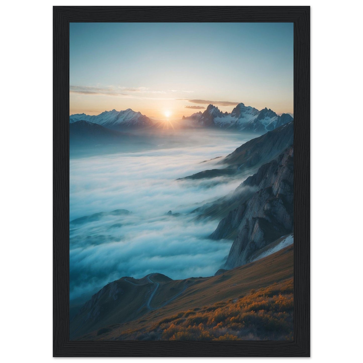 Premium Matte Paper Wooden Framed Poster