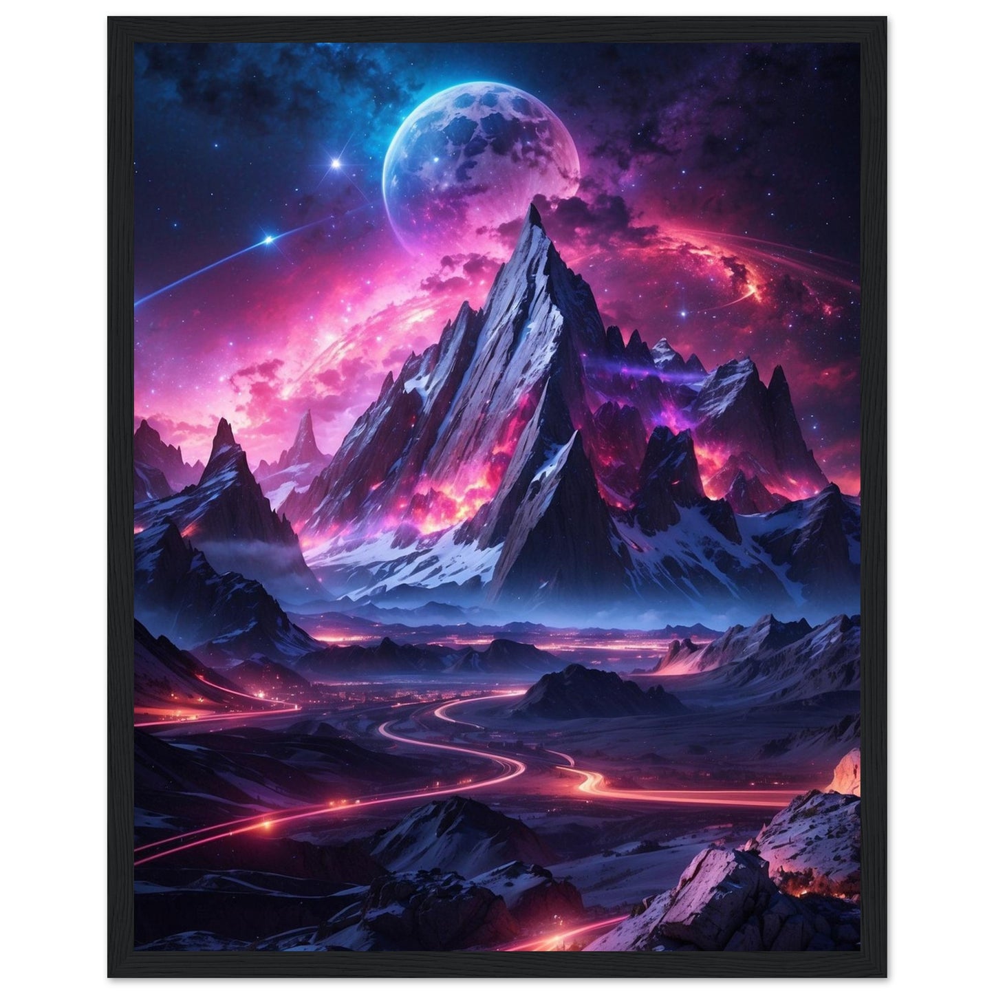 Premium Matte Paper Wooden Framed Poster