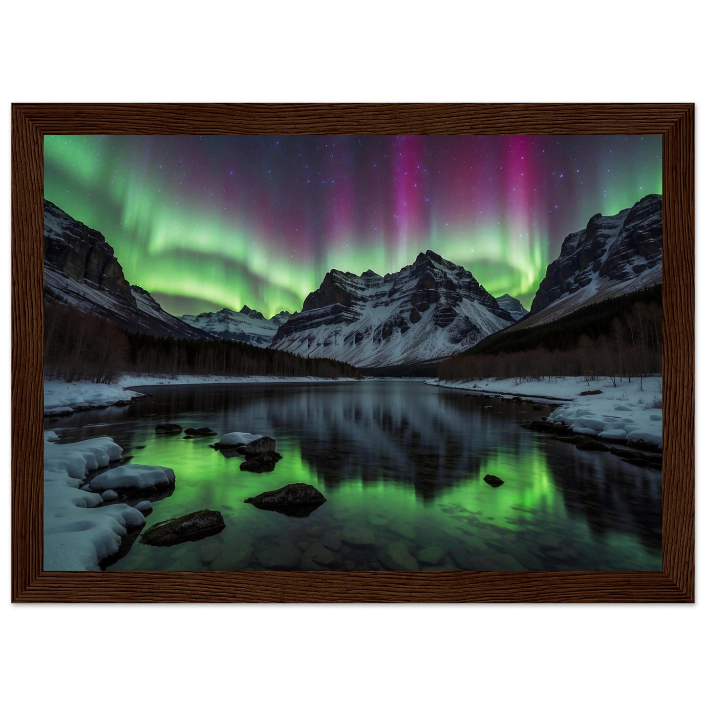 Premium Matte Paper Wooden Framed Poster