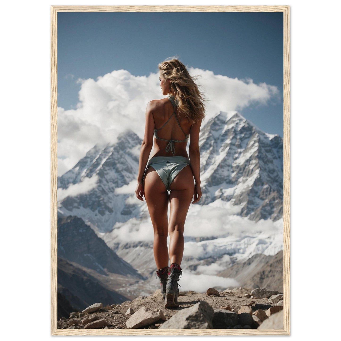Premium Matte Paper Wooden Framed Poster