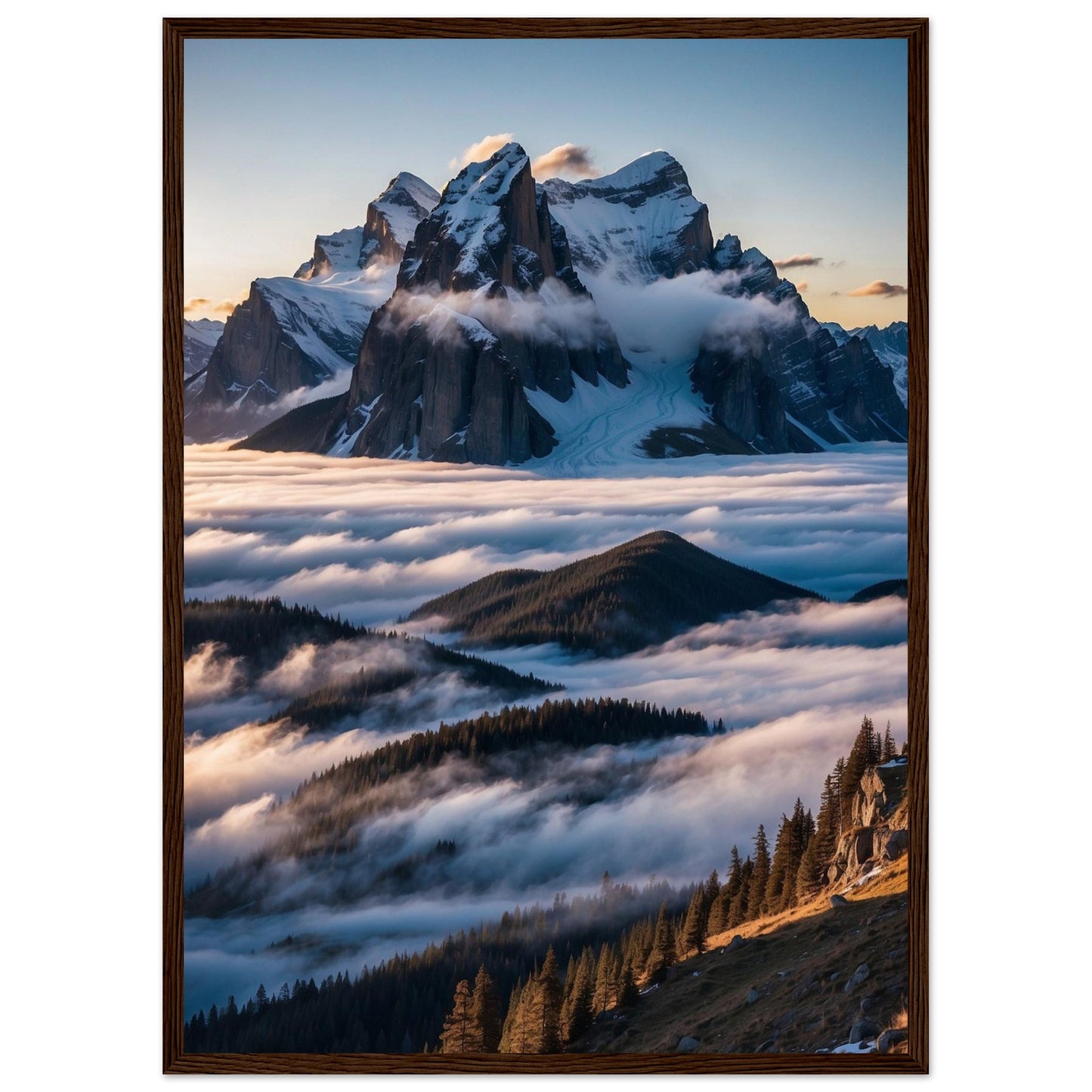Premium Matte Paper Wooden Framed Poster