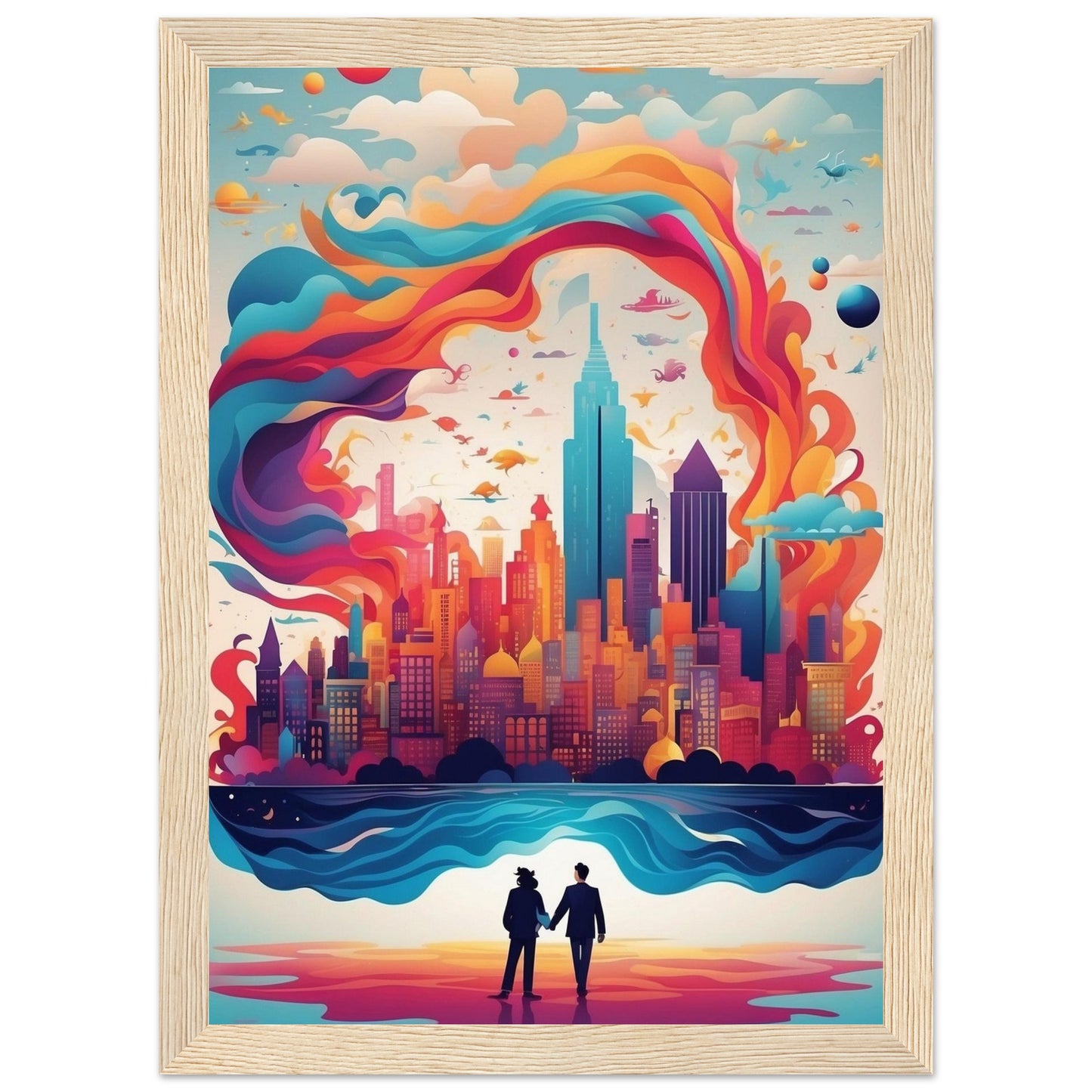 Premium Matte Paper Wooden Framed Poster
