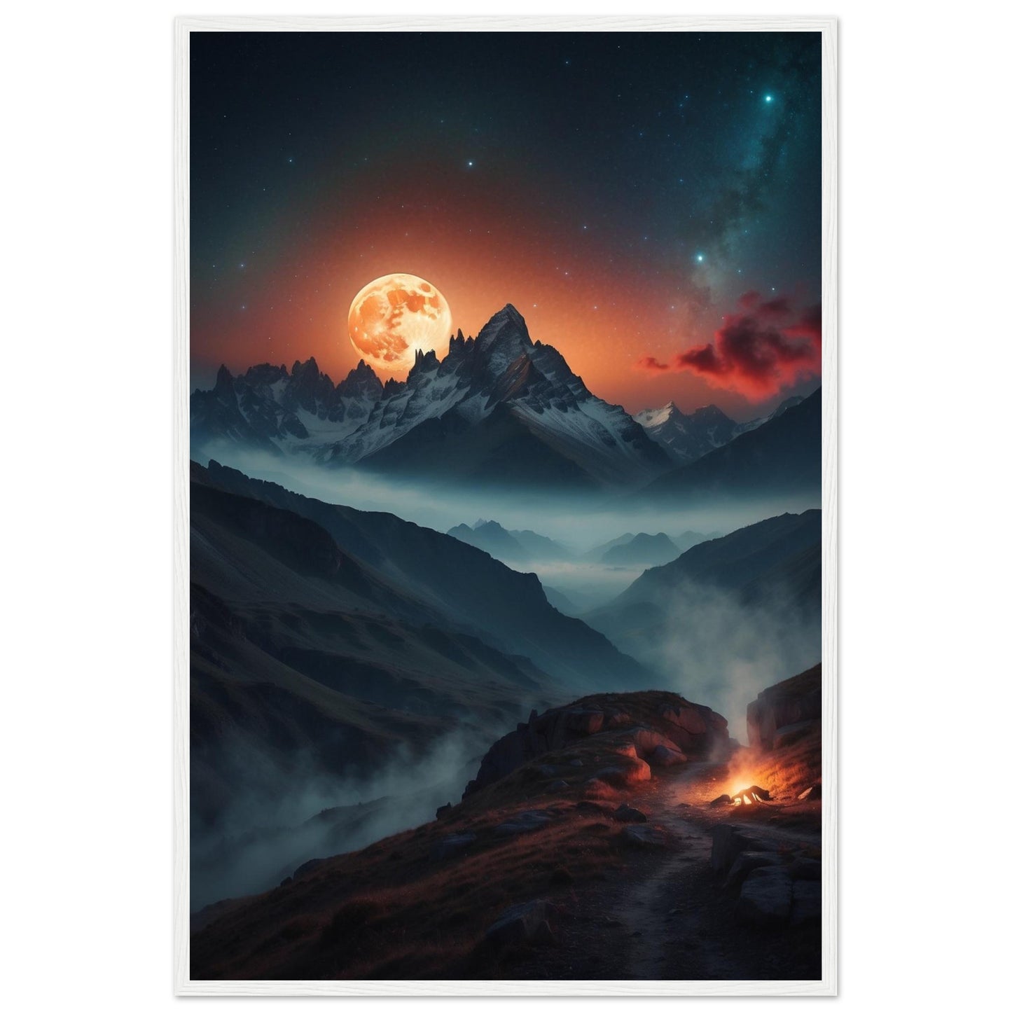 Premium Matte Paper Wooden Framed Poster