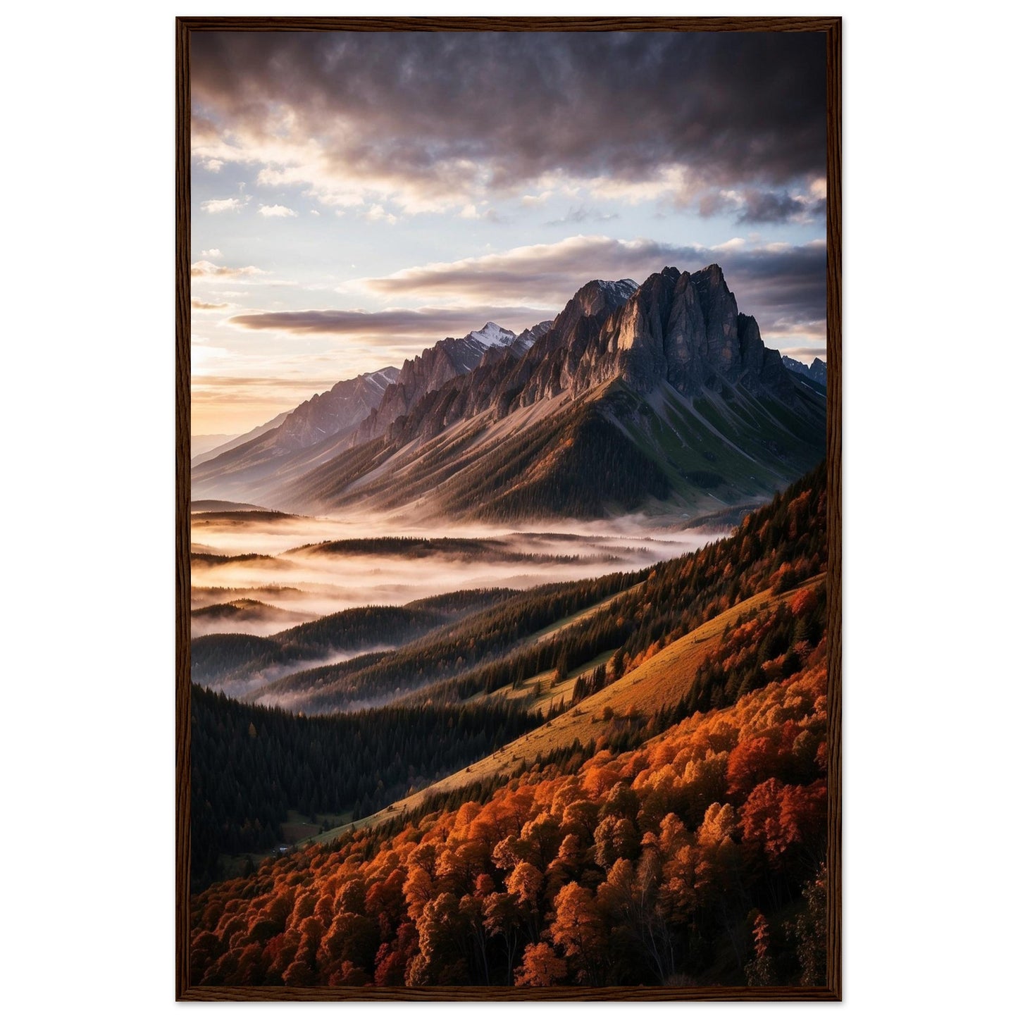 Premium Matte Paper Wooden Framed Poster