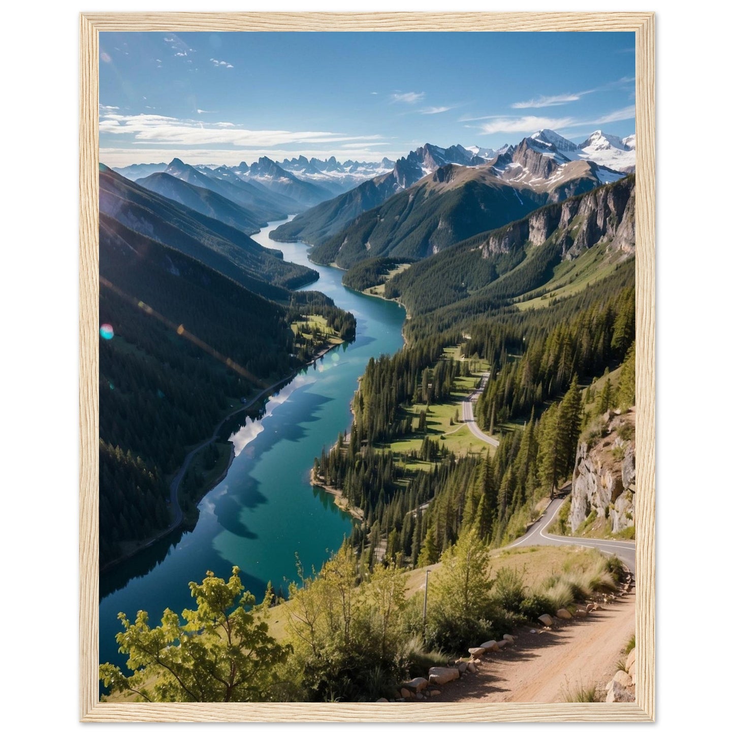 Premium Matte Paper Wooden Framed Poster