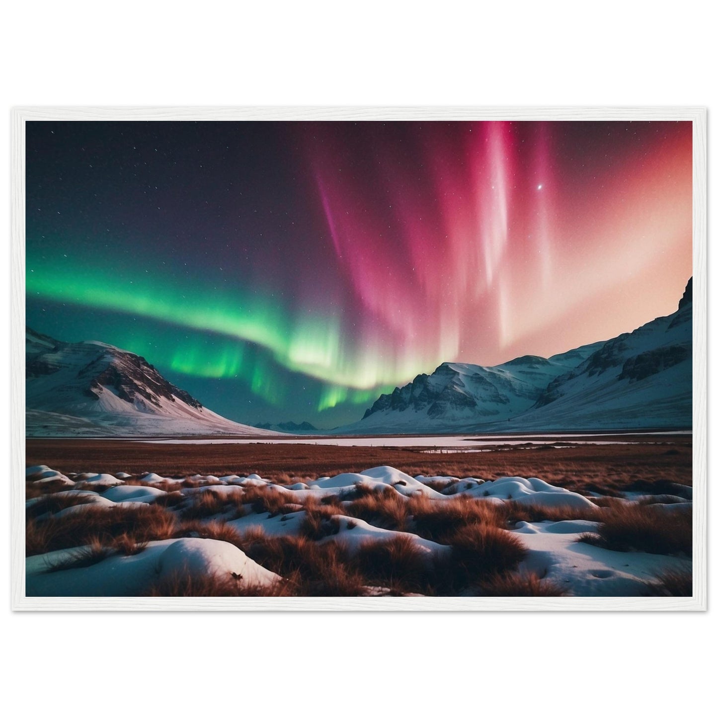 Premium Matte Paper Wooden Framed Poster