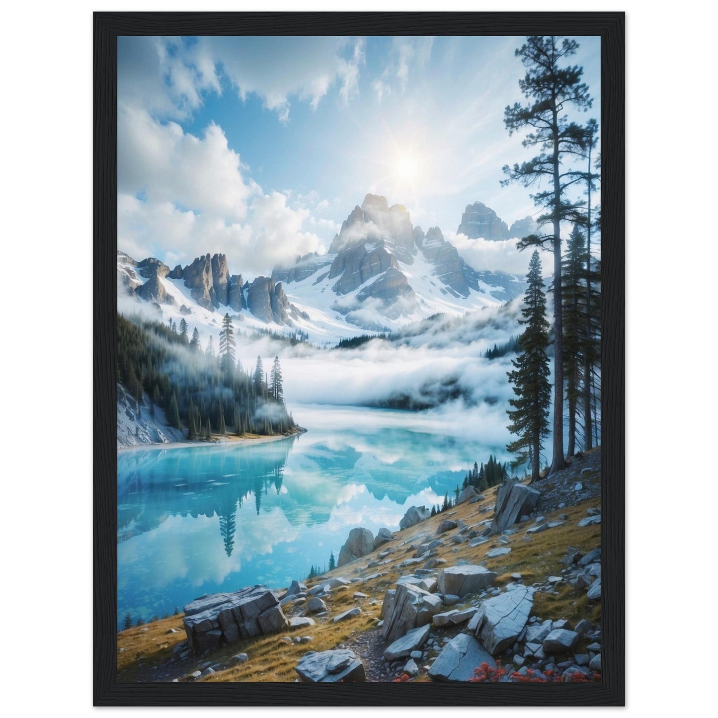 Premium Matte Paper Wooden Framed Poster