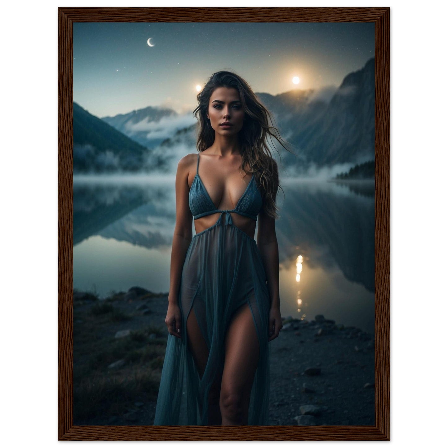 Premium Matte Paper Wooden Framed Poster