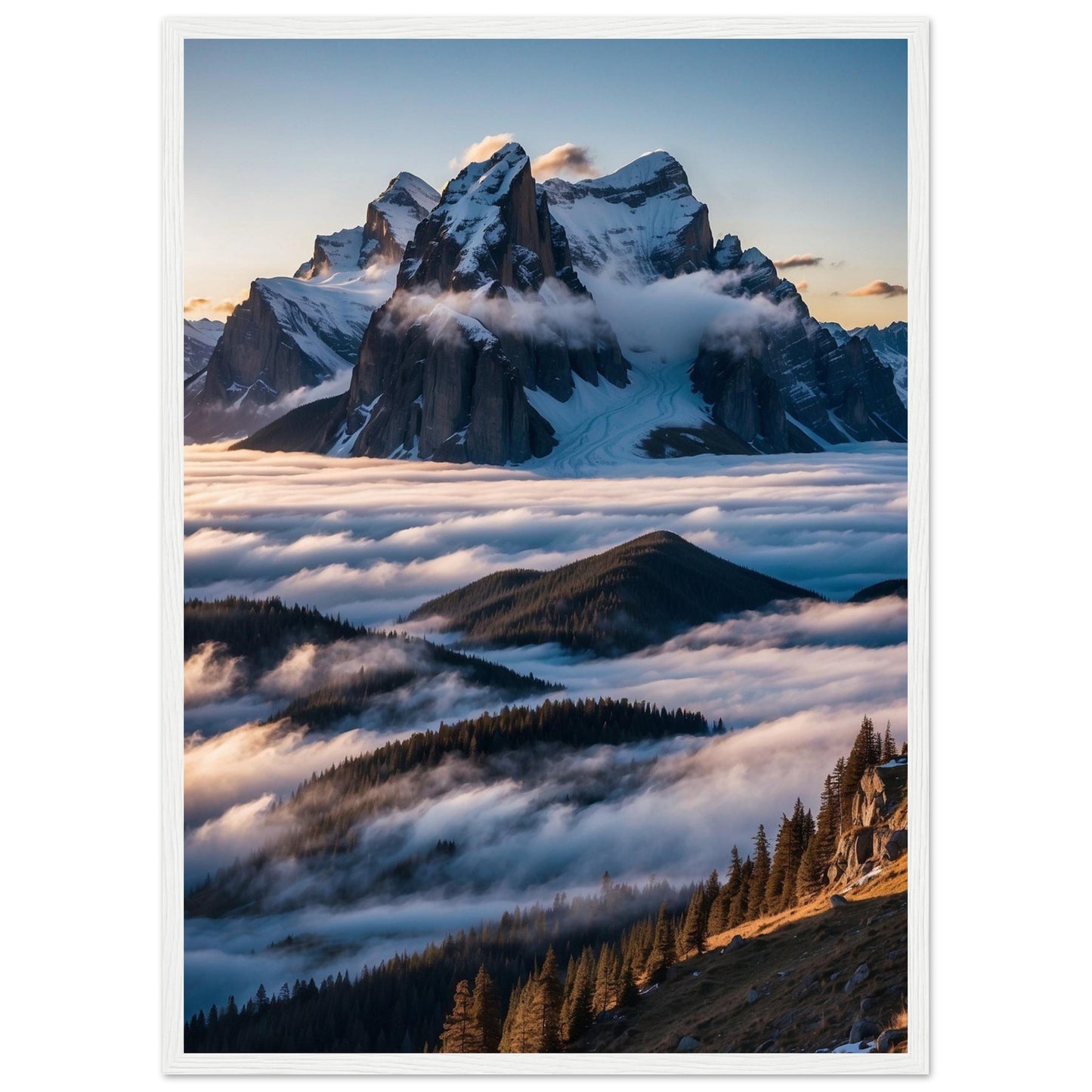 Premium Matte Paper Wooden Framed Poster