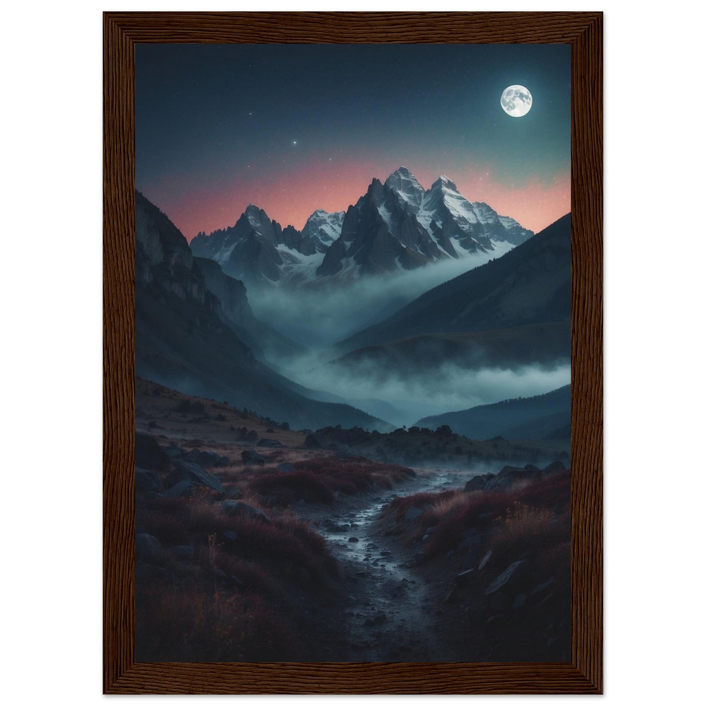 Premium Matte Paper Wooden Framed Poster