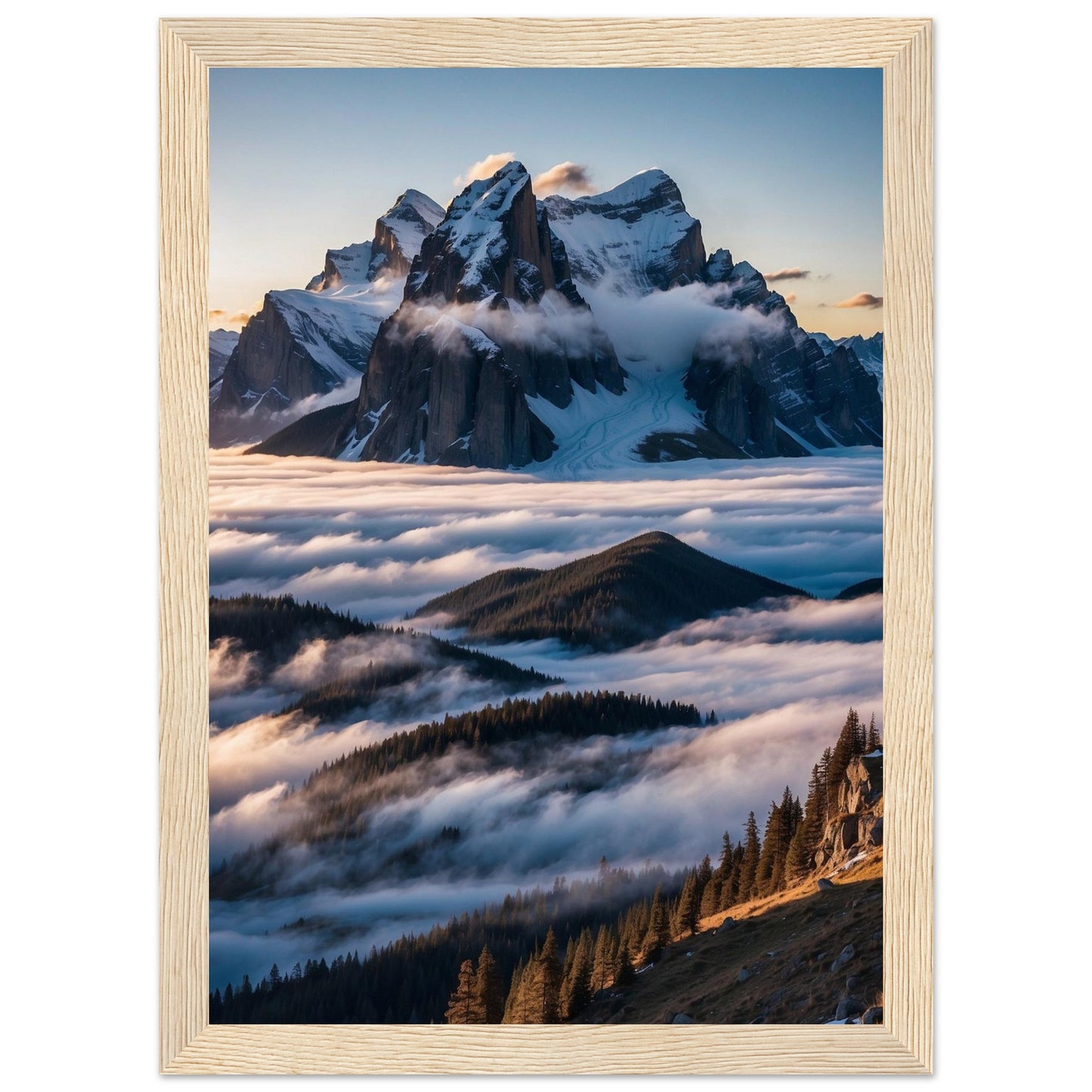 Premium Matte Paper Wooden Framed Poster