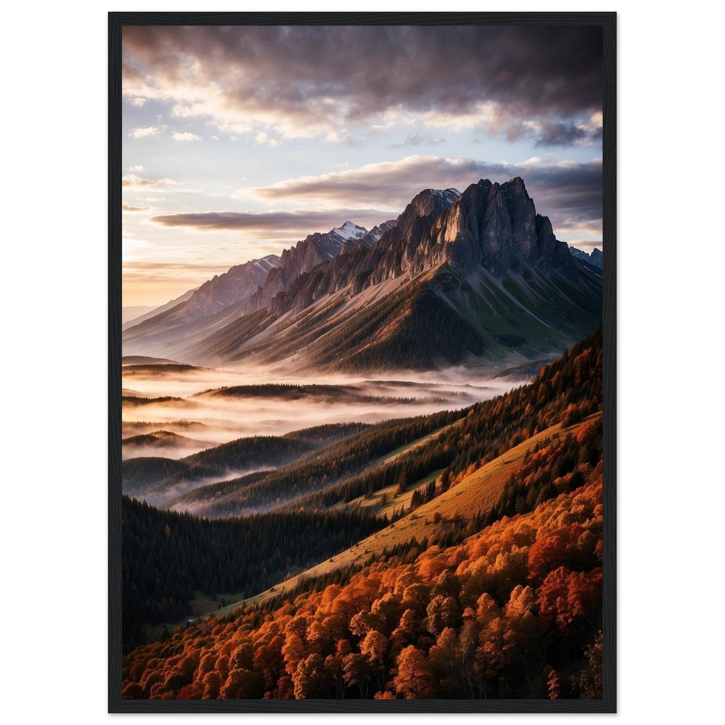 Premium Matte Paper Wooden Framed Poster