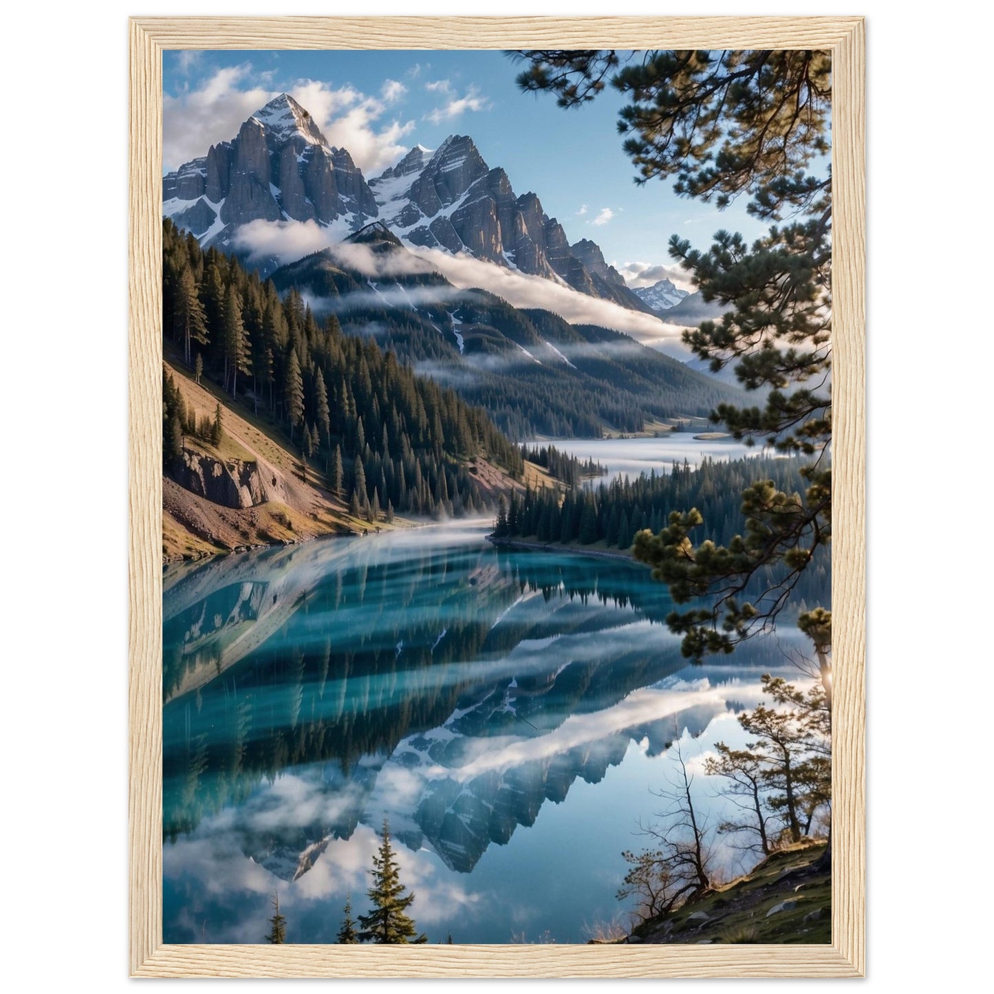 Premium Matte Paper Wooden Framed Poster