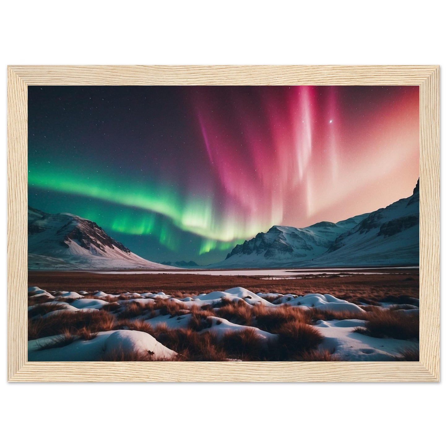 Premium Matte Paper Wooden Framed Poster