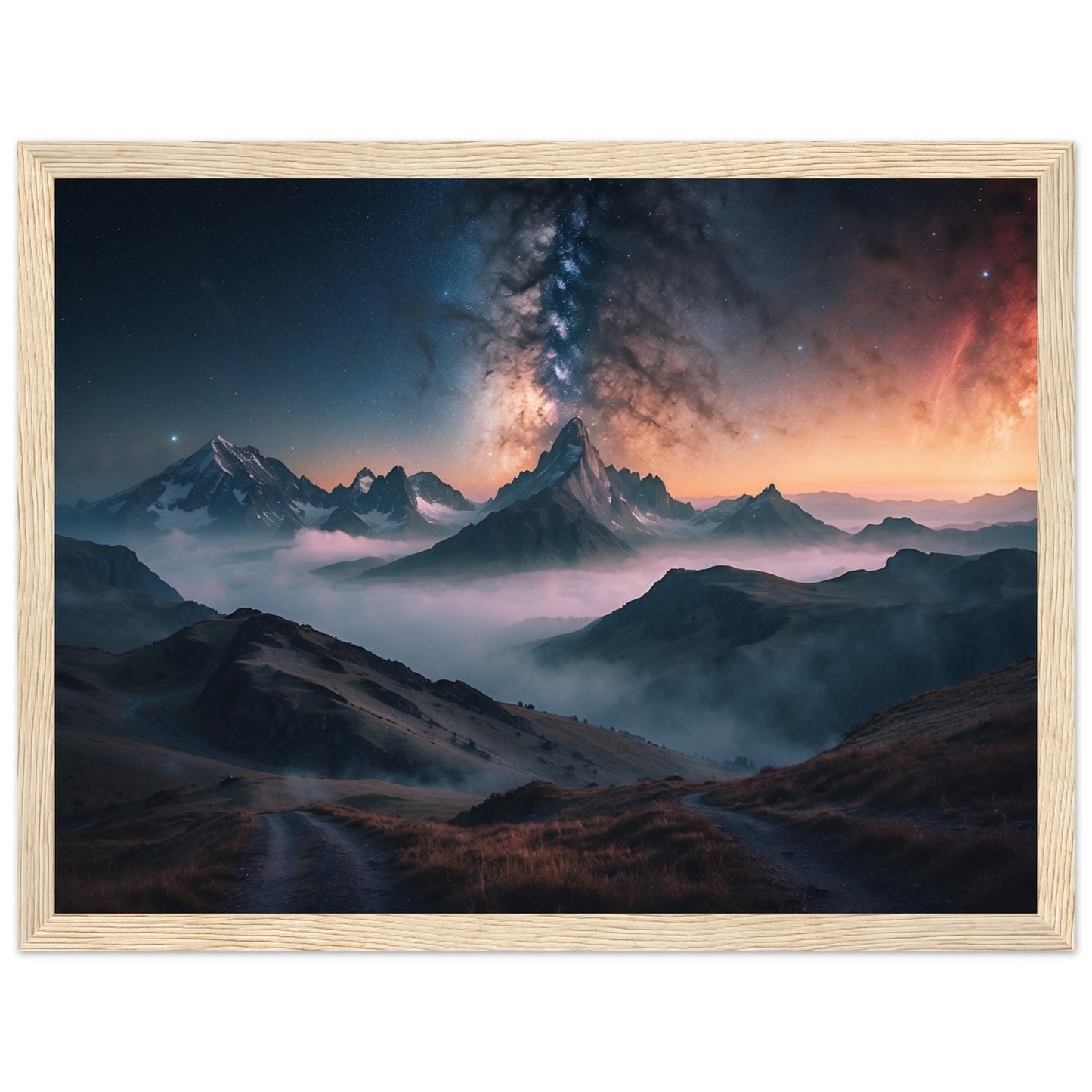 Premium Matte Paper Wooden Framed Poster