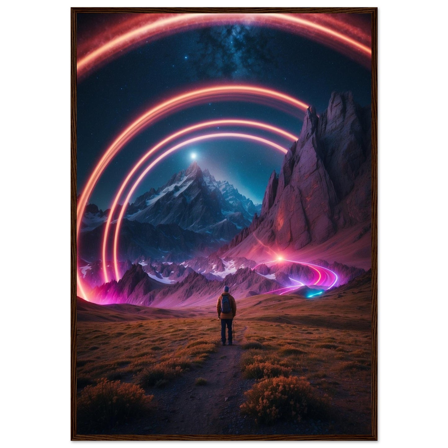 Premium Matte Paper Wooden Framed Poster
