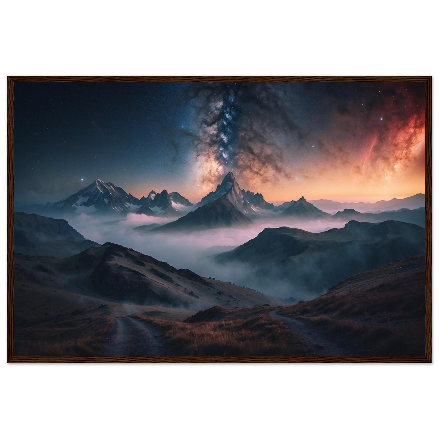 Premium Matte Paper Wooden Framed Poster