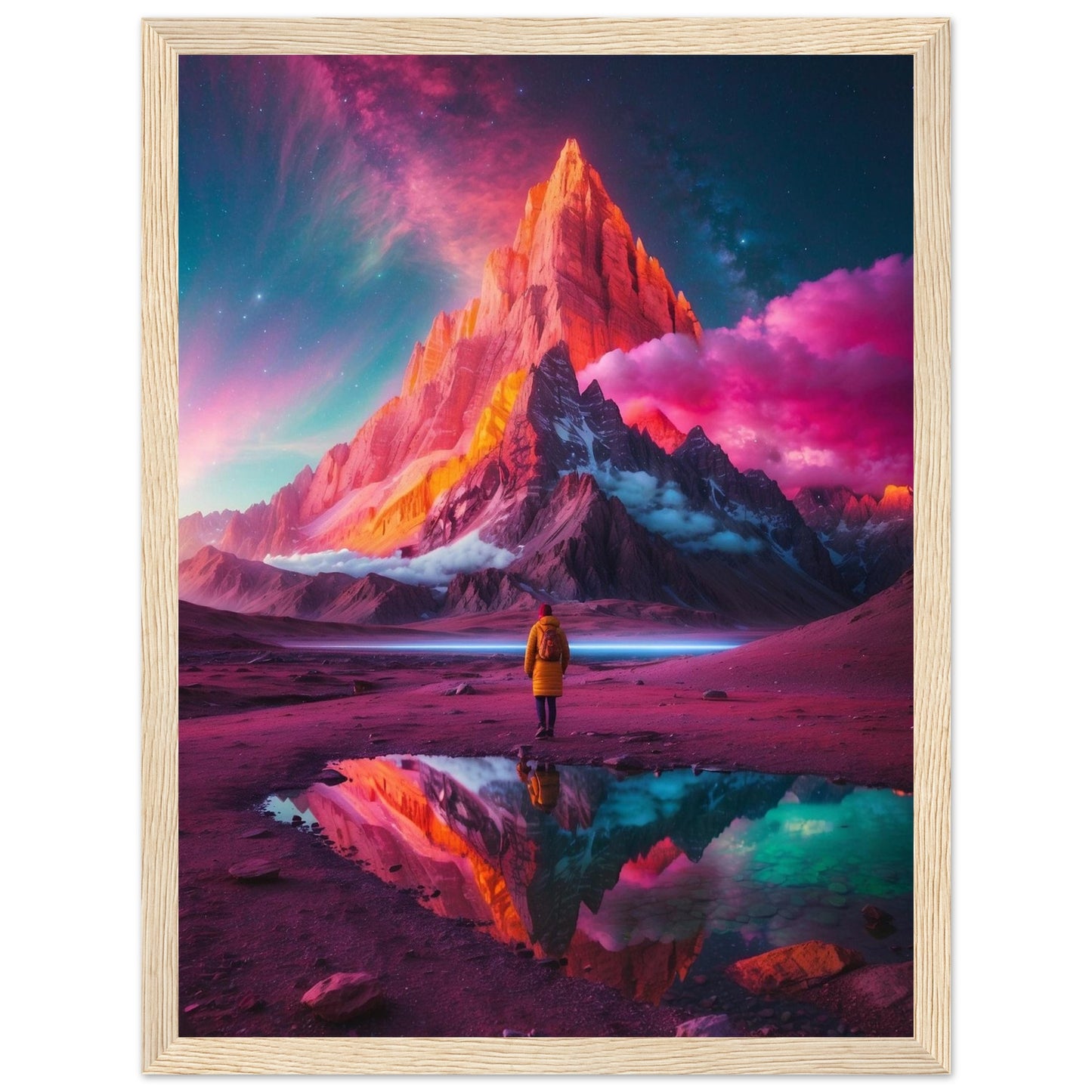 Premium Matte Paper Wooden Framed Poster
