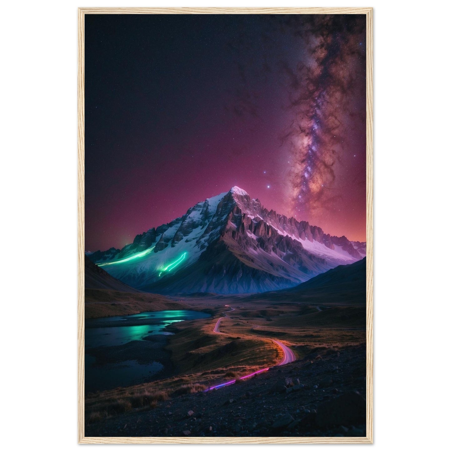 Premium Matte Paper Wooden Framed Poster