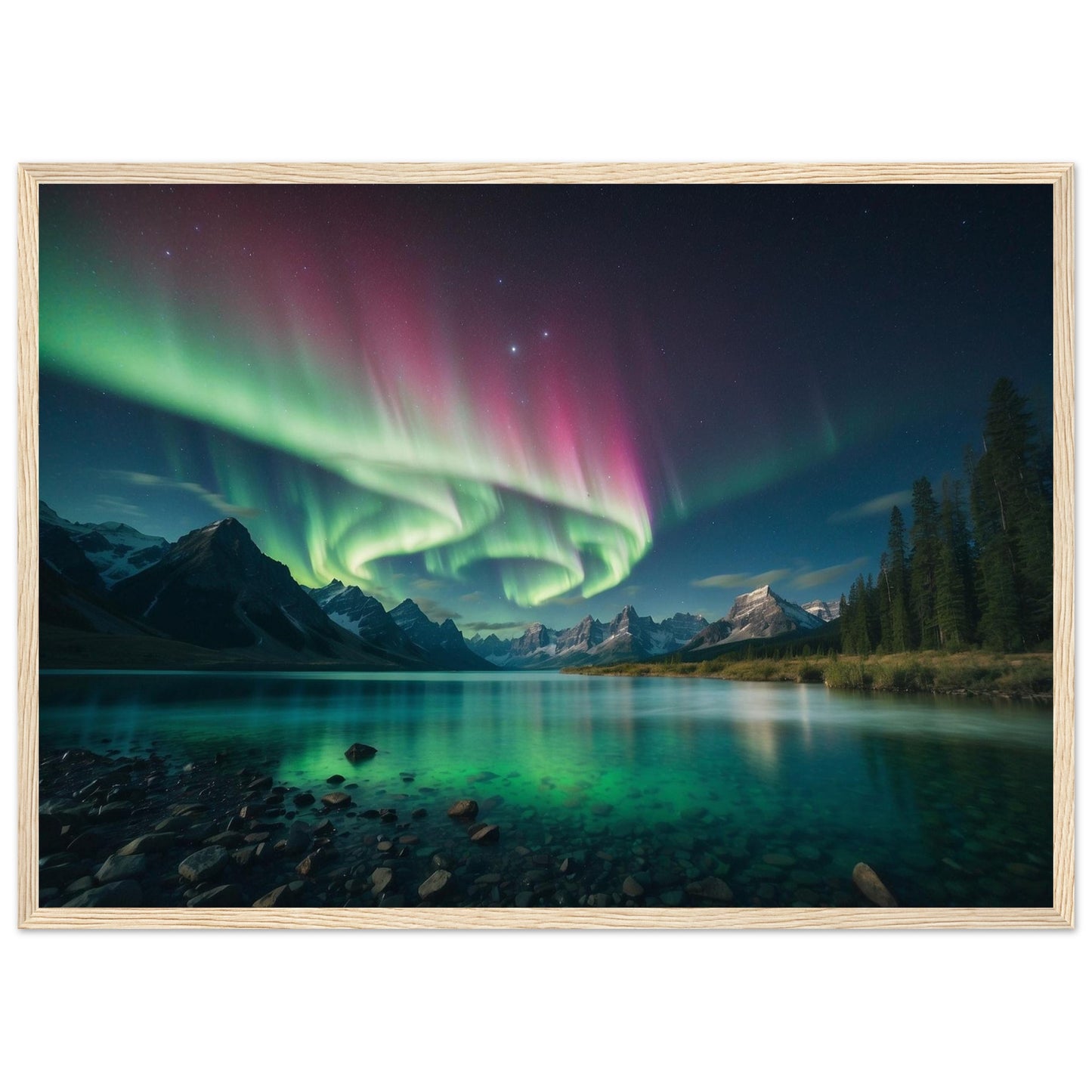 Premium Matte Paper Wooden Framed Poster
