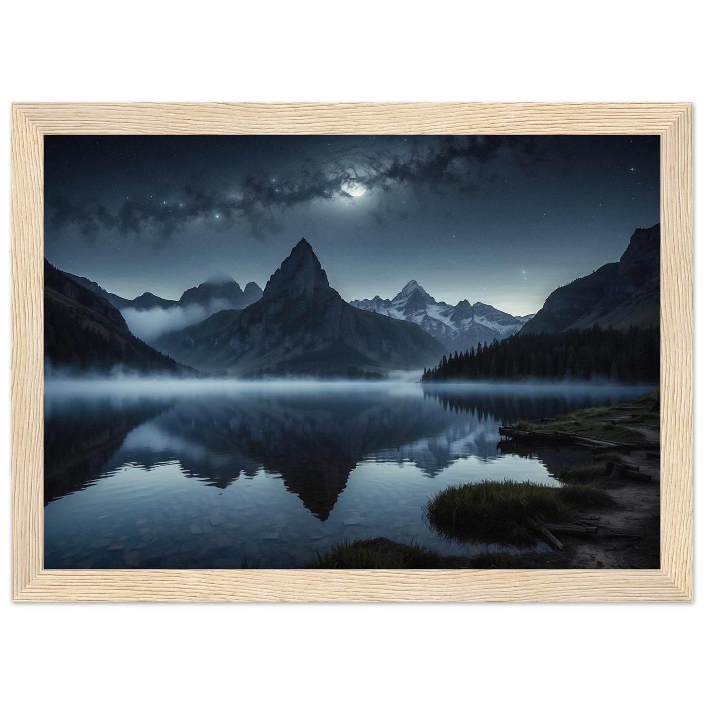 Premium Matte Paper Wooden Framed Poster