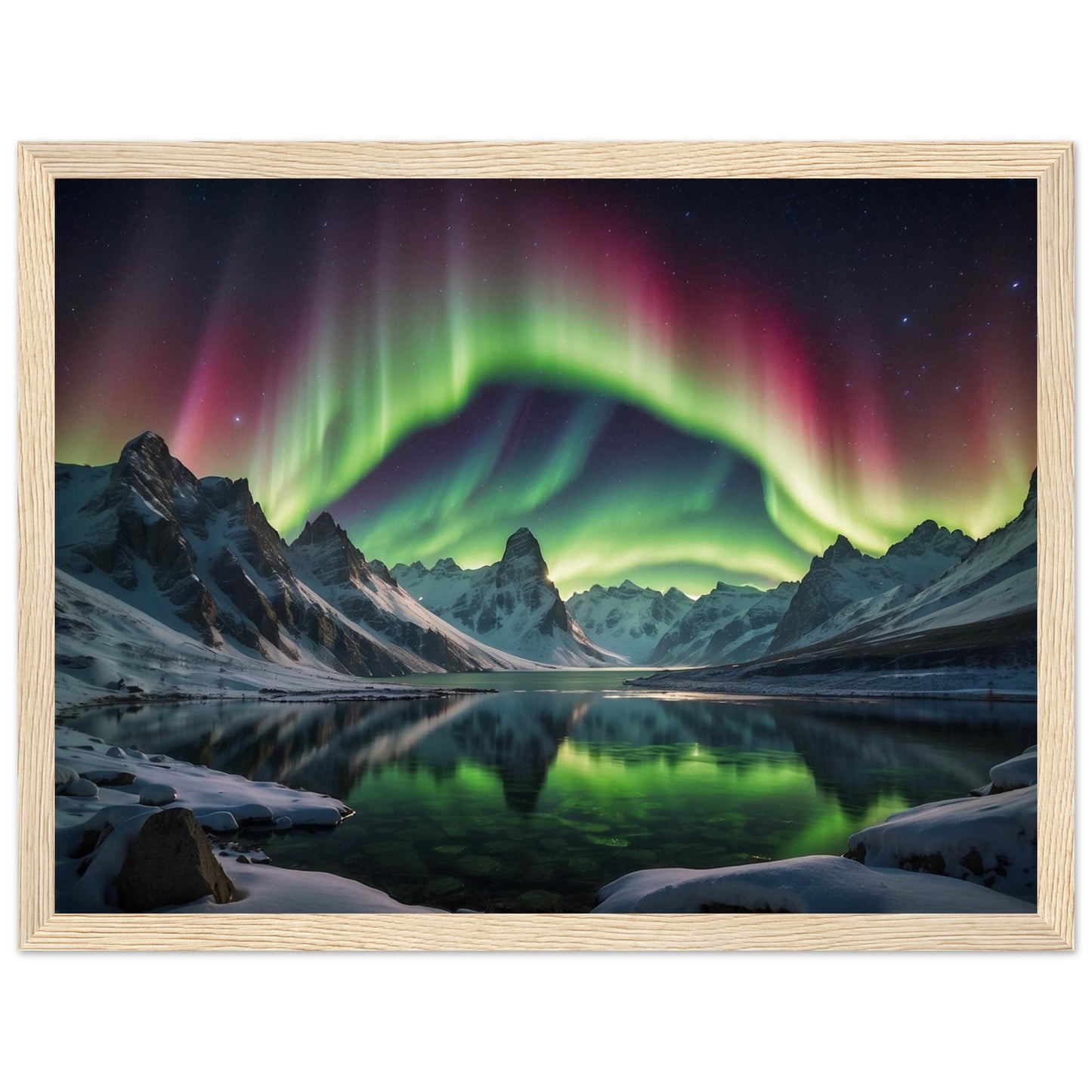 Premium Matte Paper Wooden Framed Poster