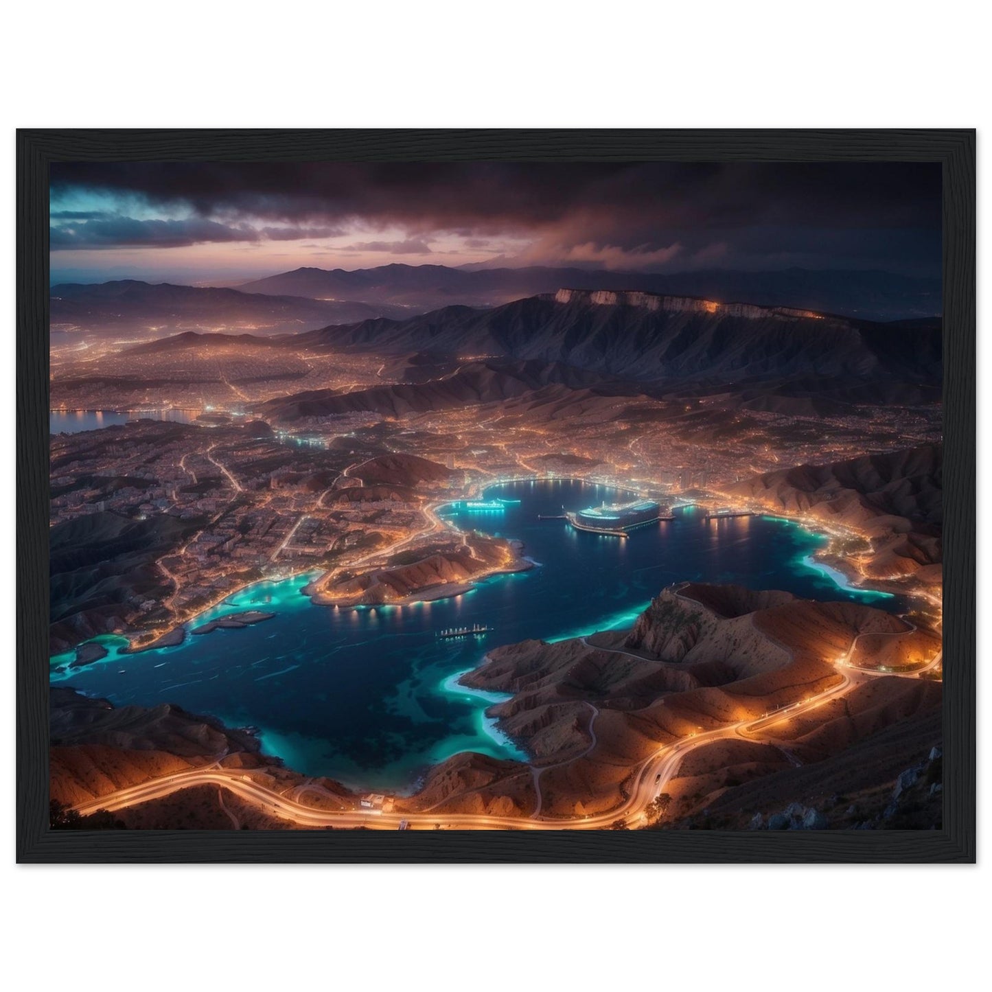 Premium Matte Paper Wooden Framed Poster
