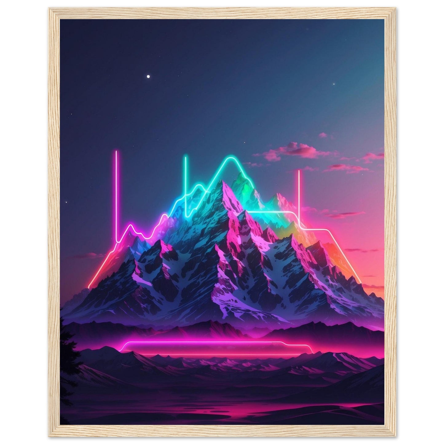 Premium Matte Paper Wooden Framed Poster