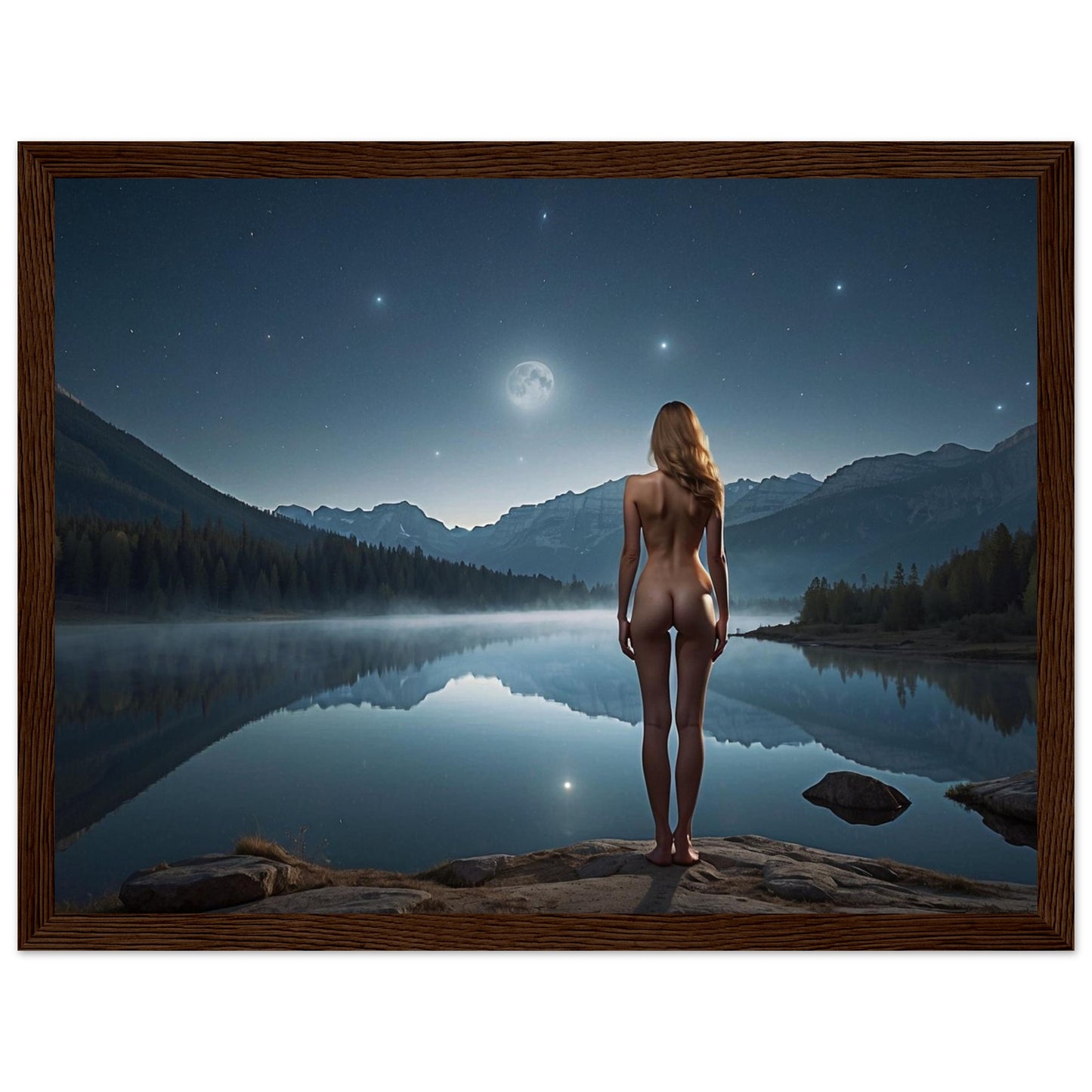 Premium Matte Paper Wooden Framed Poster