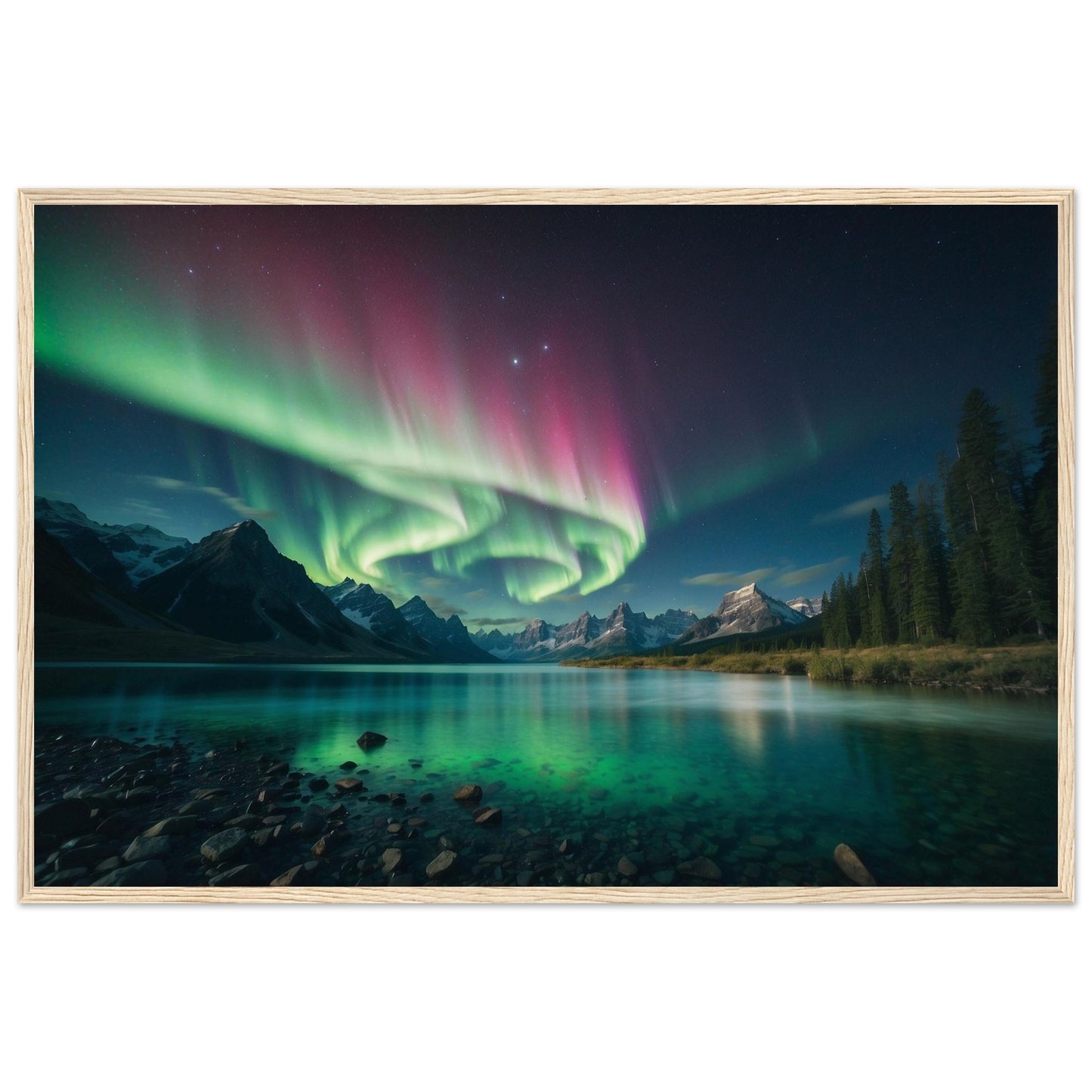 Premium Matte Paper Wooden Framed Poster