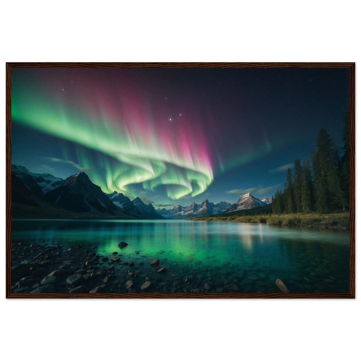 Premium Matte Paper Wooden Framed Poster