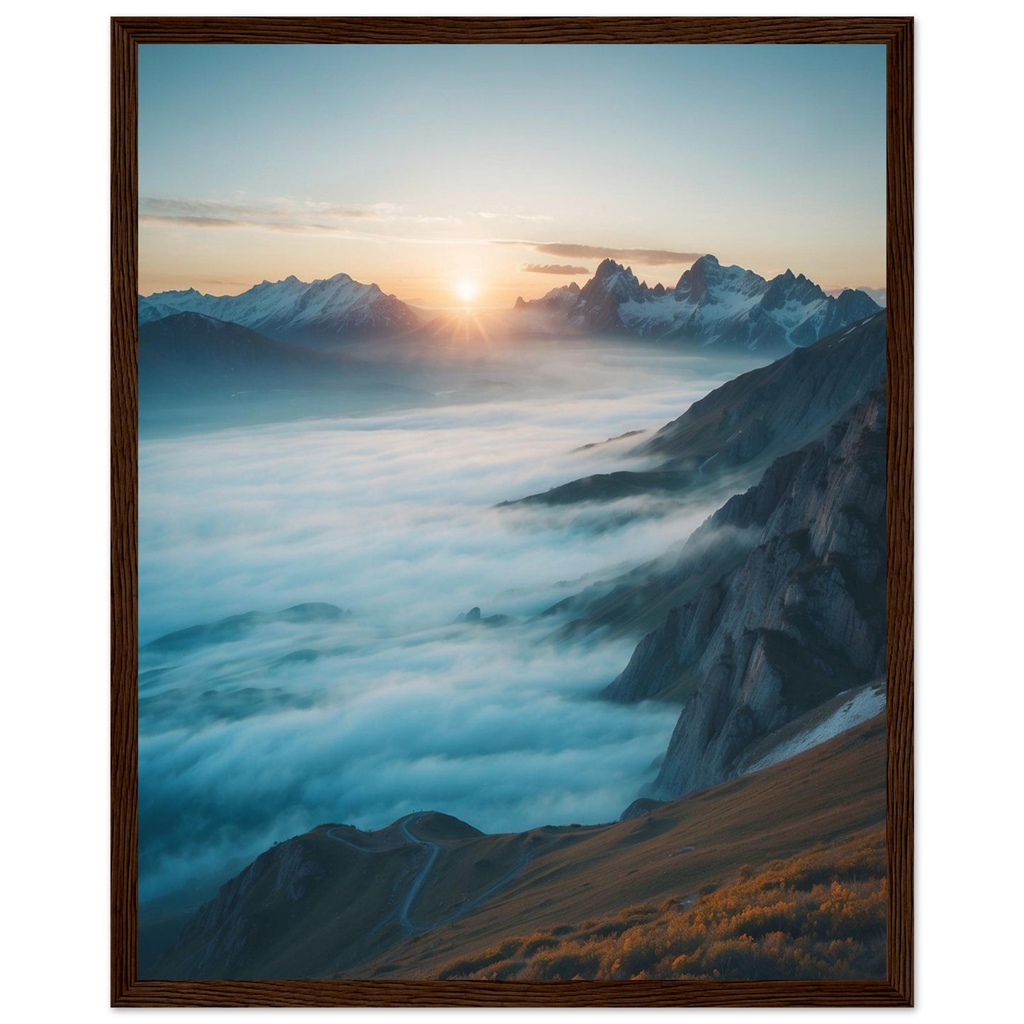 Premium Matte Paper Wooden Framed Poster