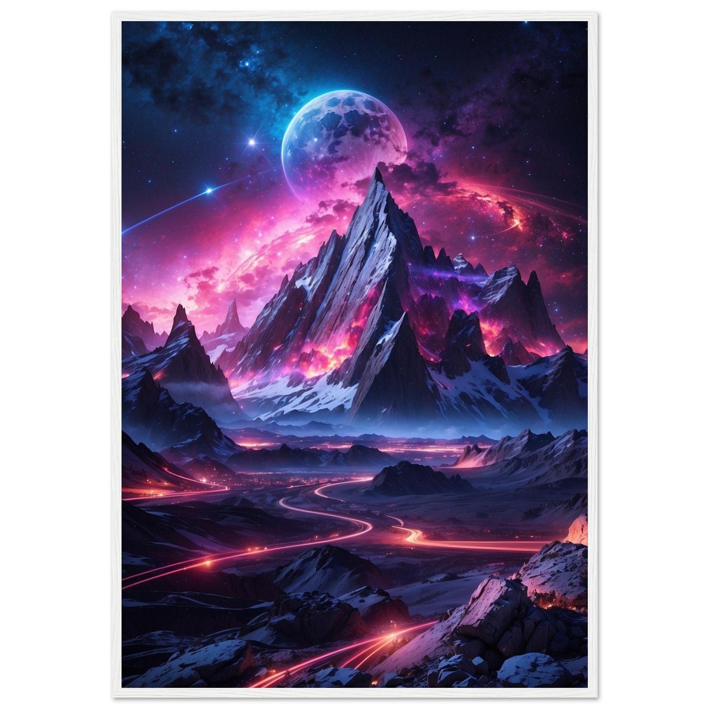 Premium Matte Paper Wooden Framed Poster