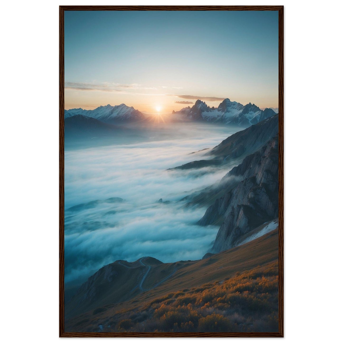 Premium Matte Paper Wooden Framed Poster