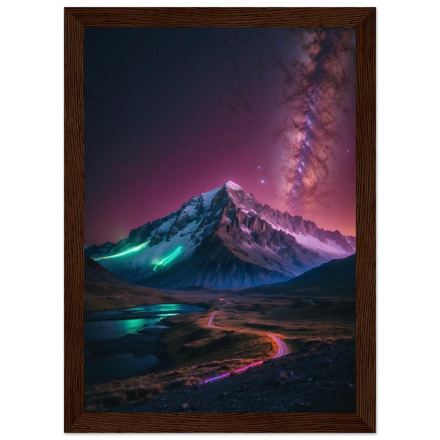 Premium Matte Paper Wooden Framed Poster