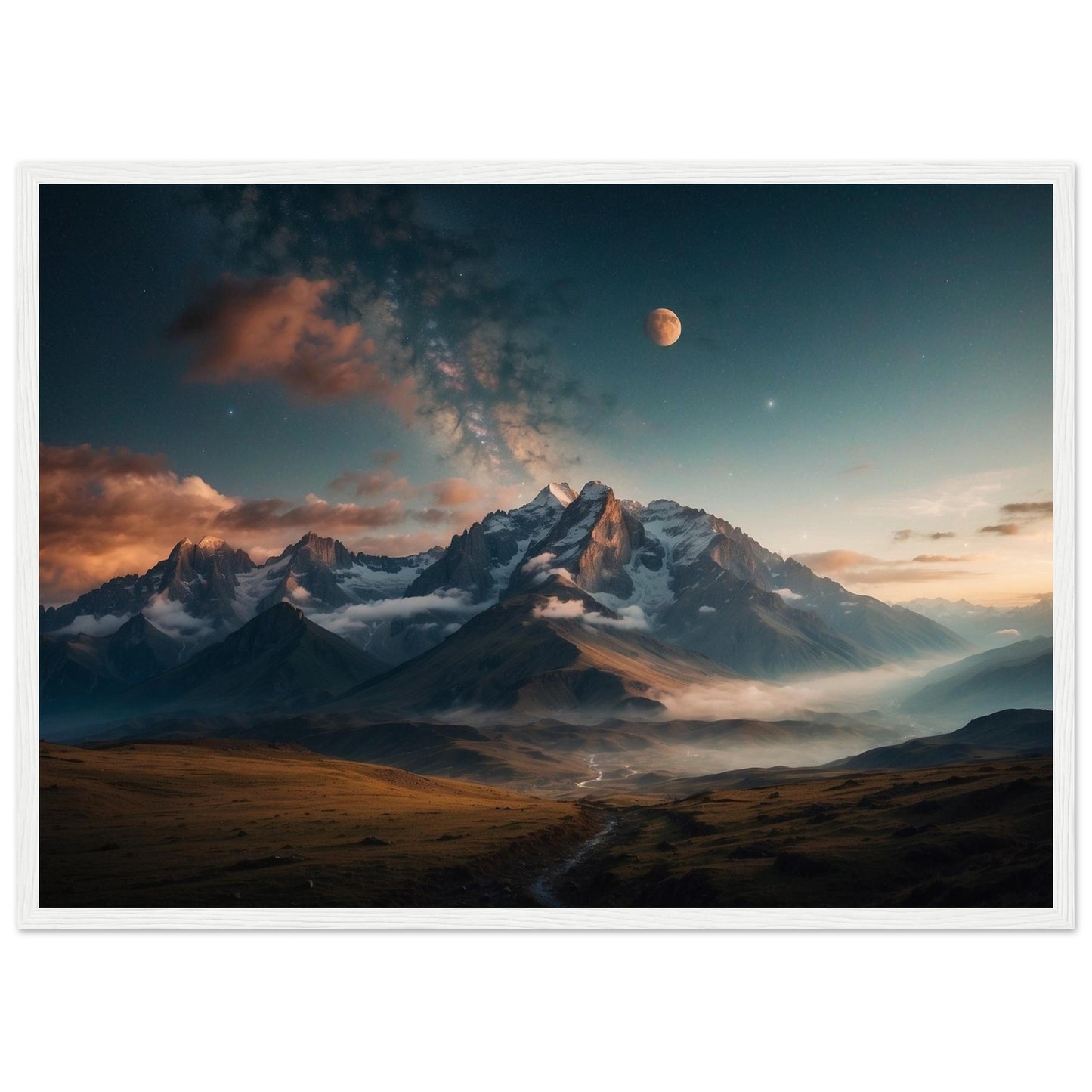 Premium Matte Paper Wooden Framed Poster