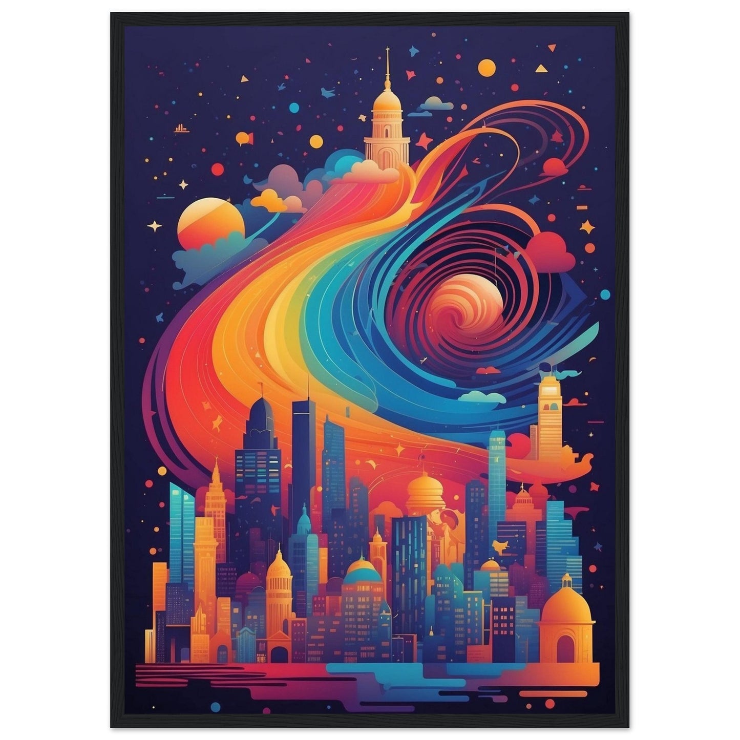 Premium Matte Paper Wooden Framed Poster