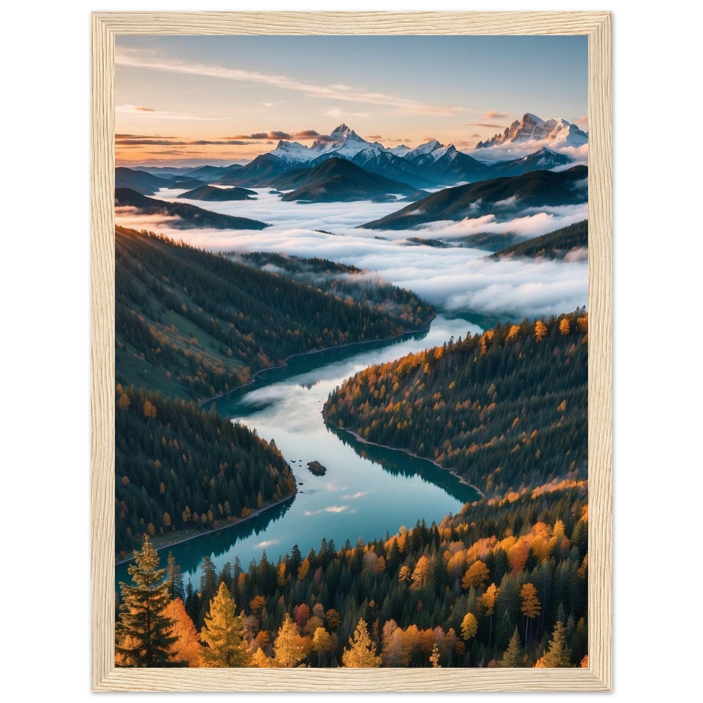 Premium Matte Paper Wooden Framed Poster
