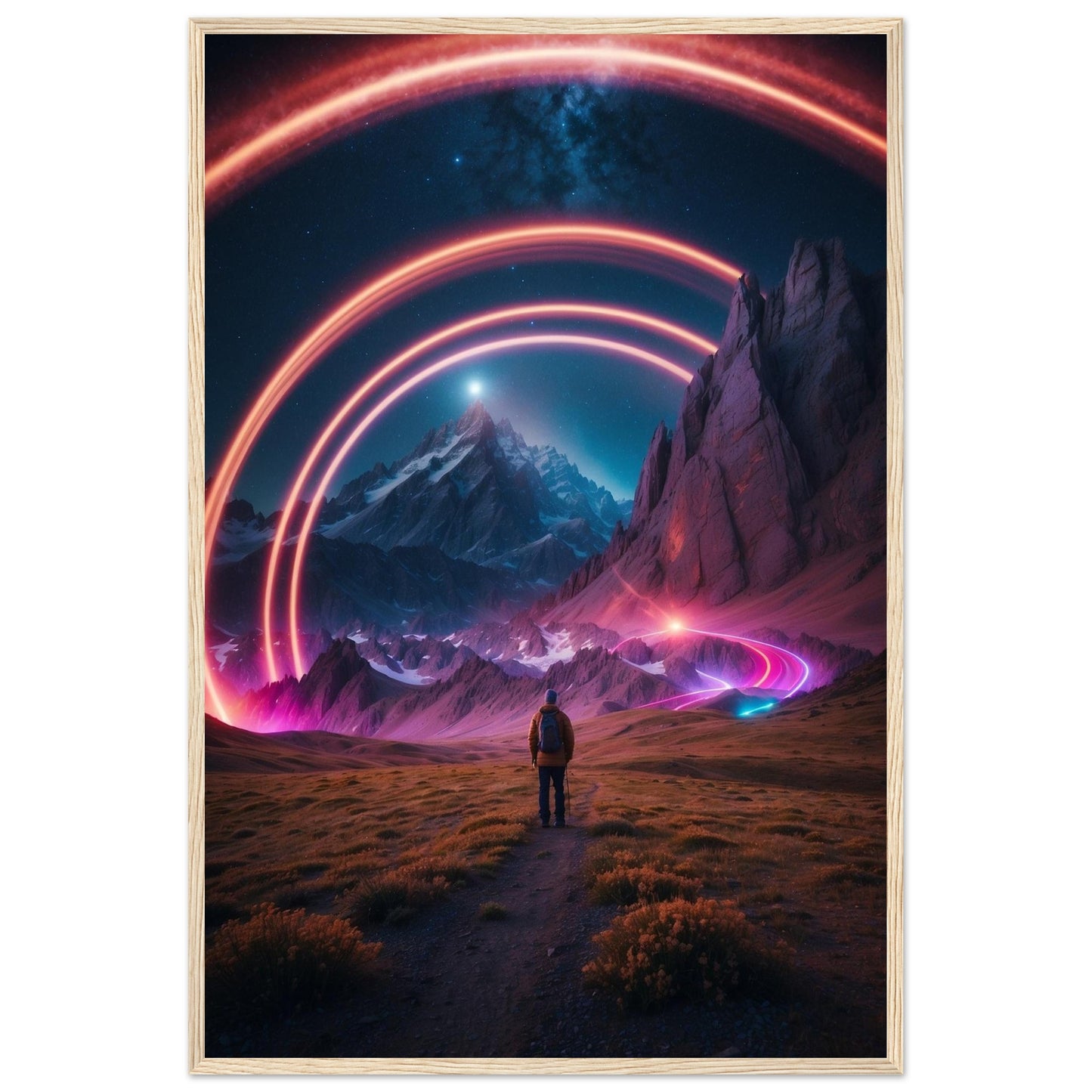 Premium Matte Paper Wooden Framed Poster