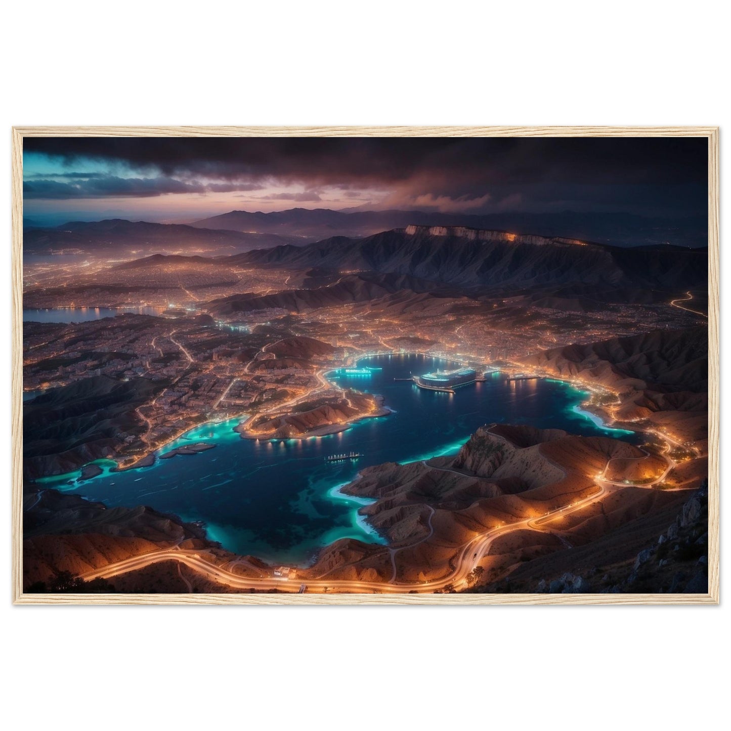 Premium Matte Paper Wooden Framed Poster