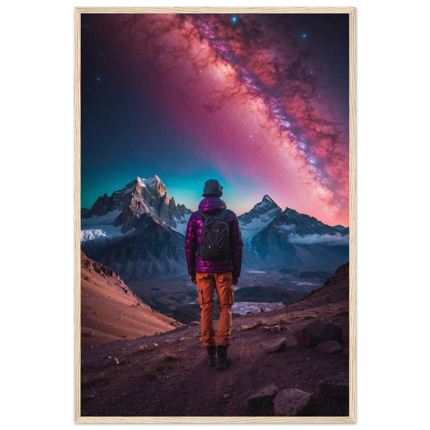 Premium Matte Paper Wooden Framed Poster