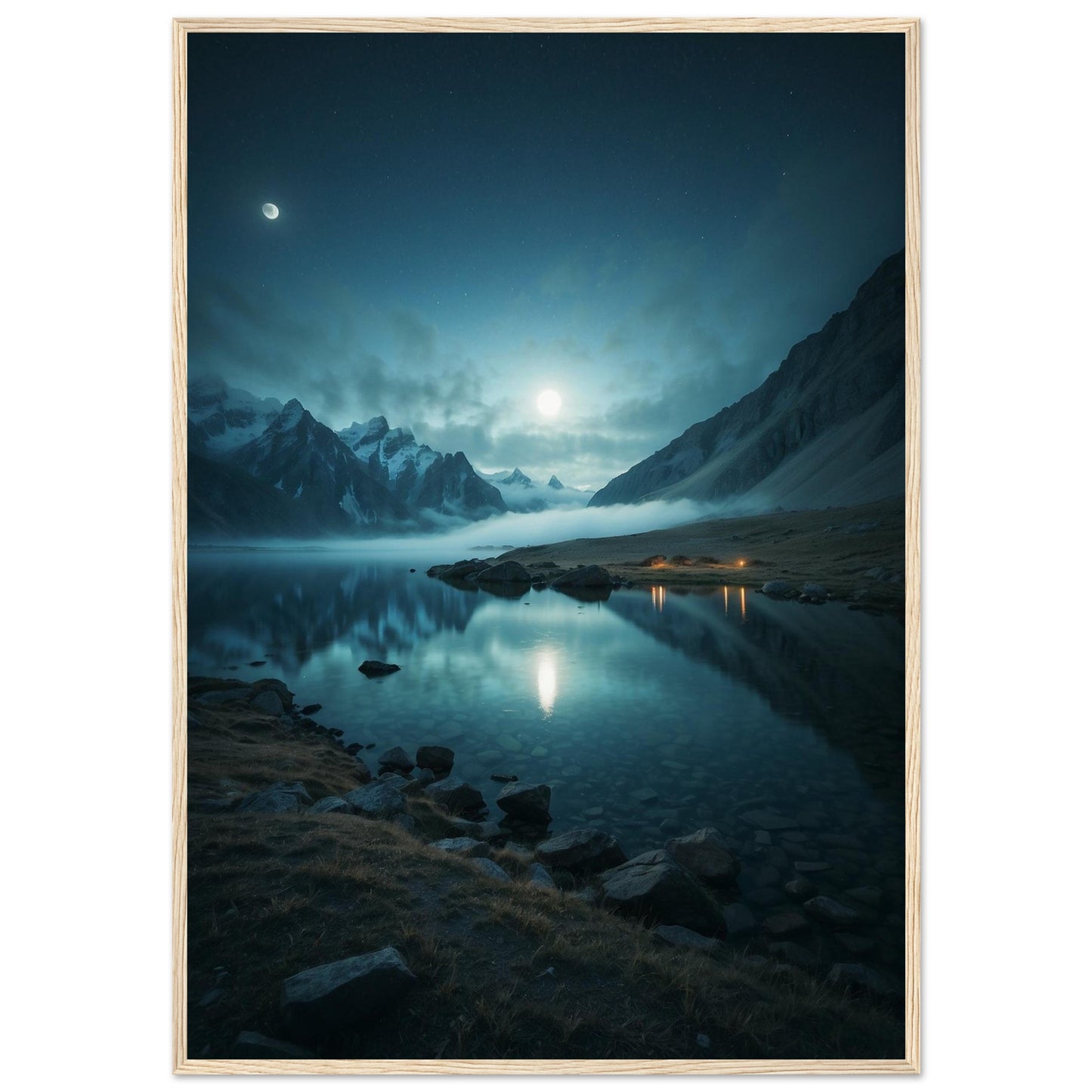 Premium Matte Paper Wooden Framed Poster
