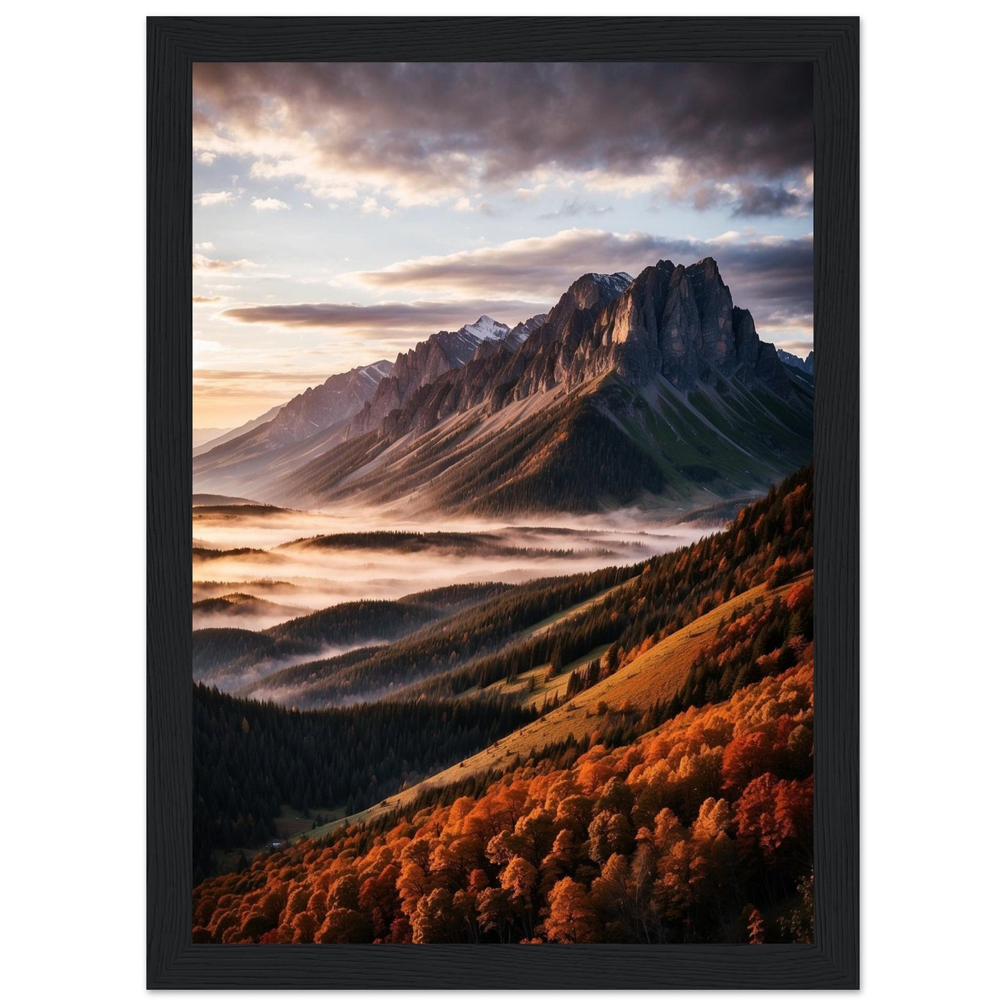 Premium Matte Paper Wooden Framed Poster