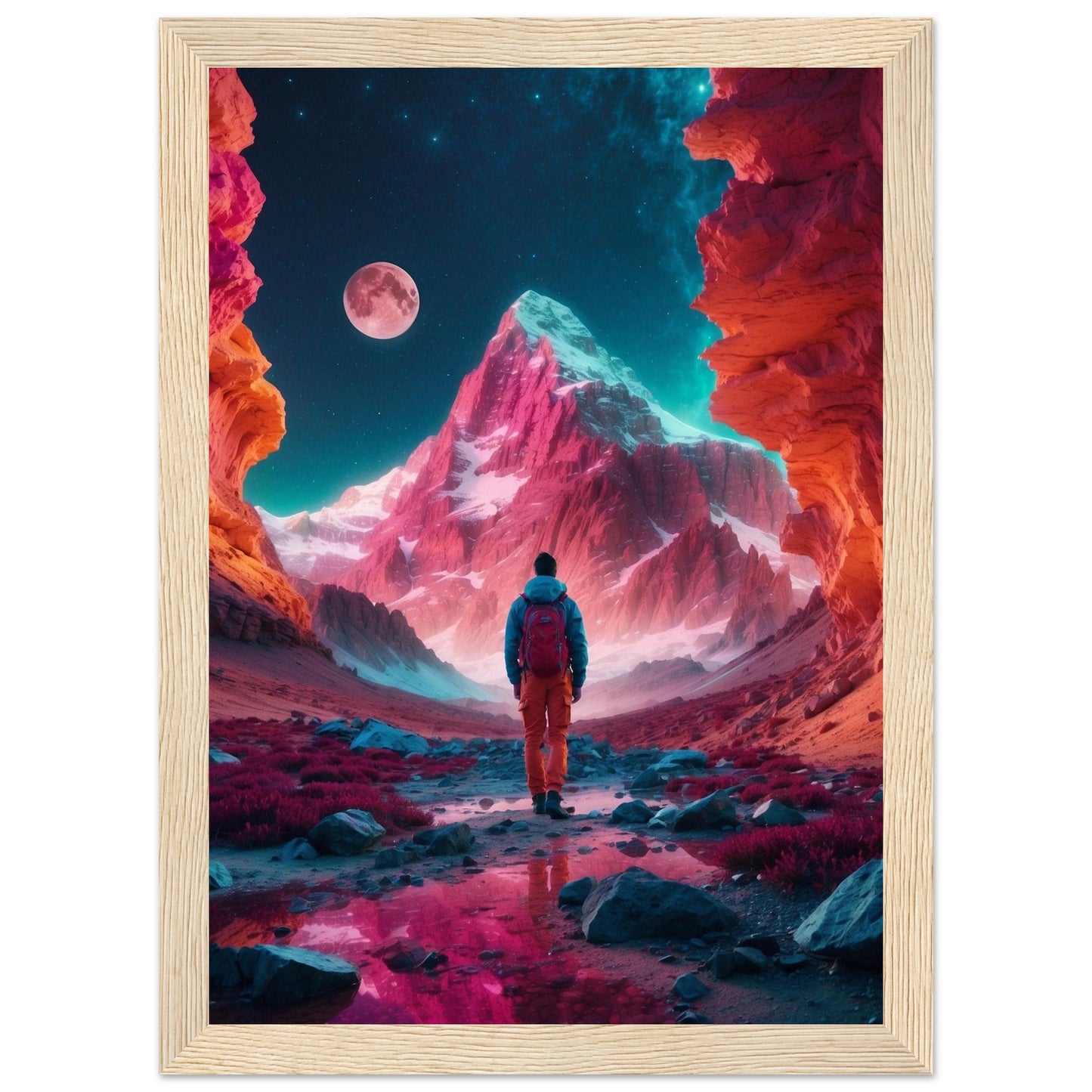 Premium Matte Paper Wooden Framed Poster
