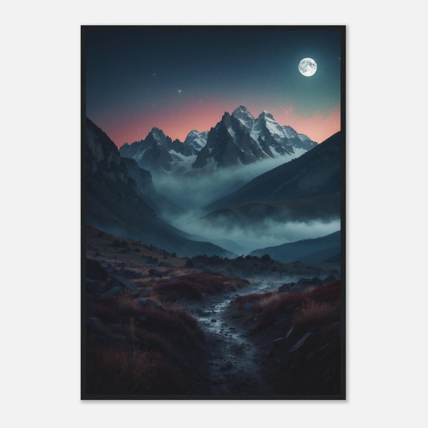 Premium Matte Paper Wooden Framed Poster