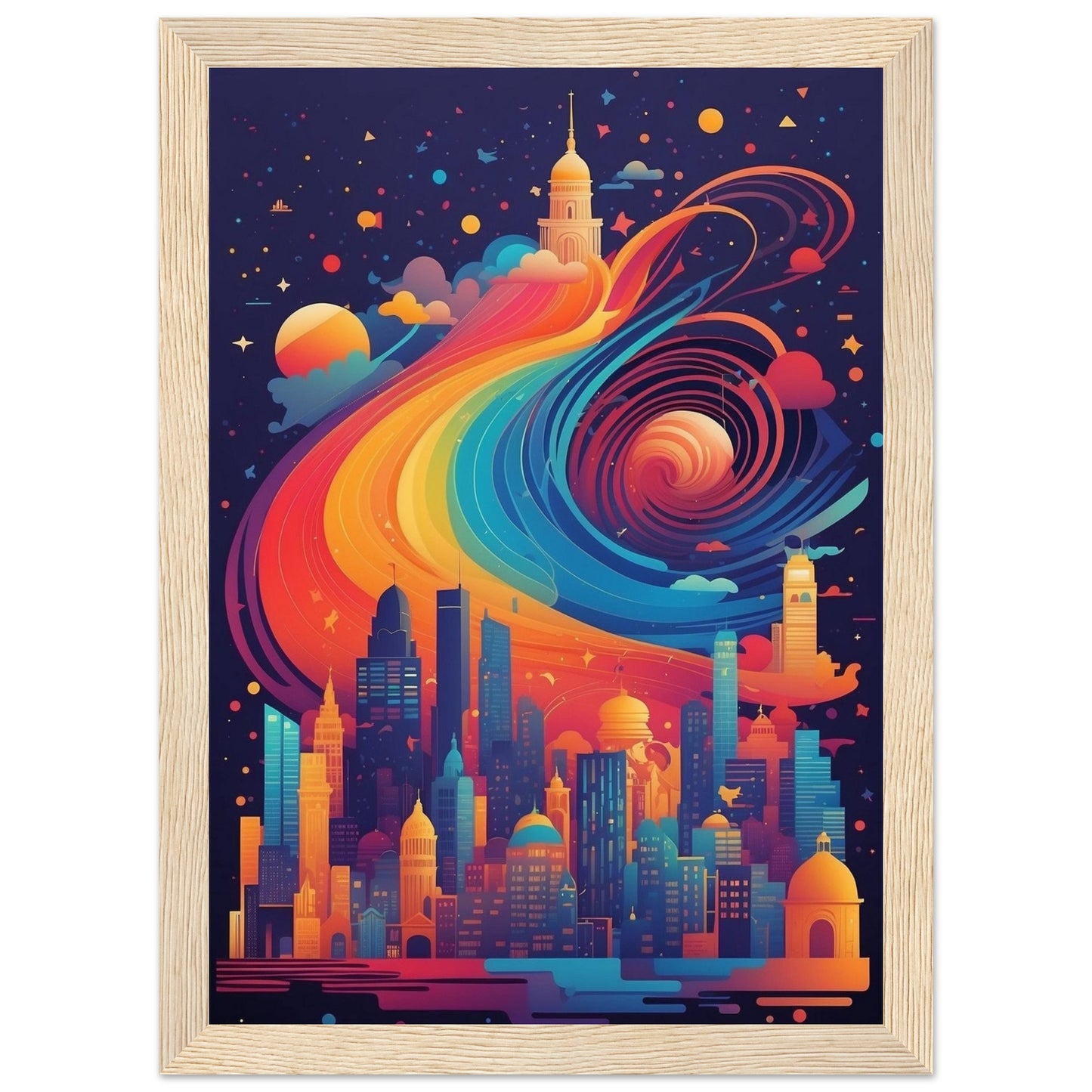 Premium Matte Paper Wooden Framed Poster