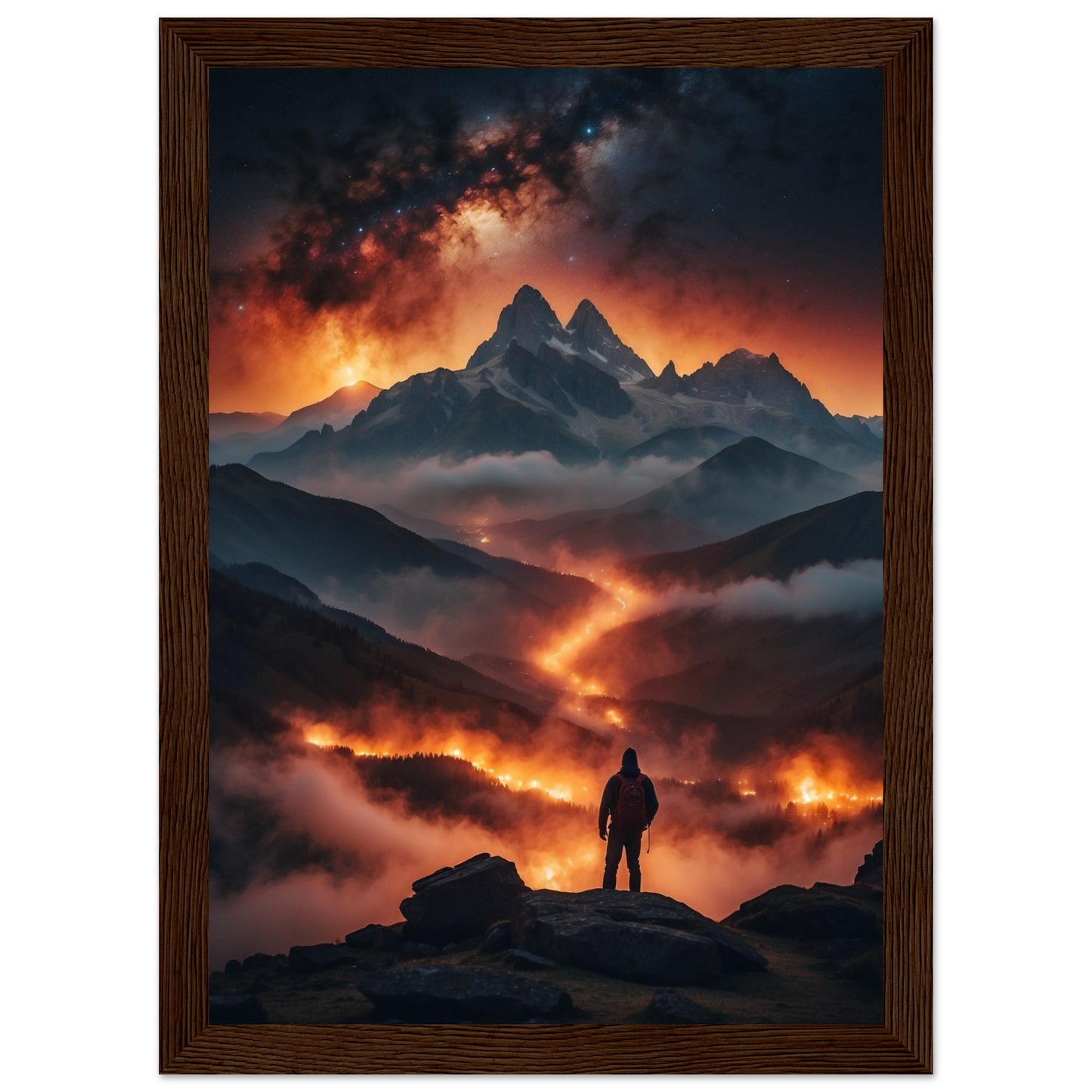 Premium Matte Paper Wooden Framed Poster